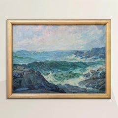 Early 20th Century American Seascape Oil Painting