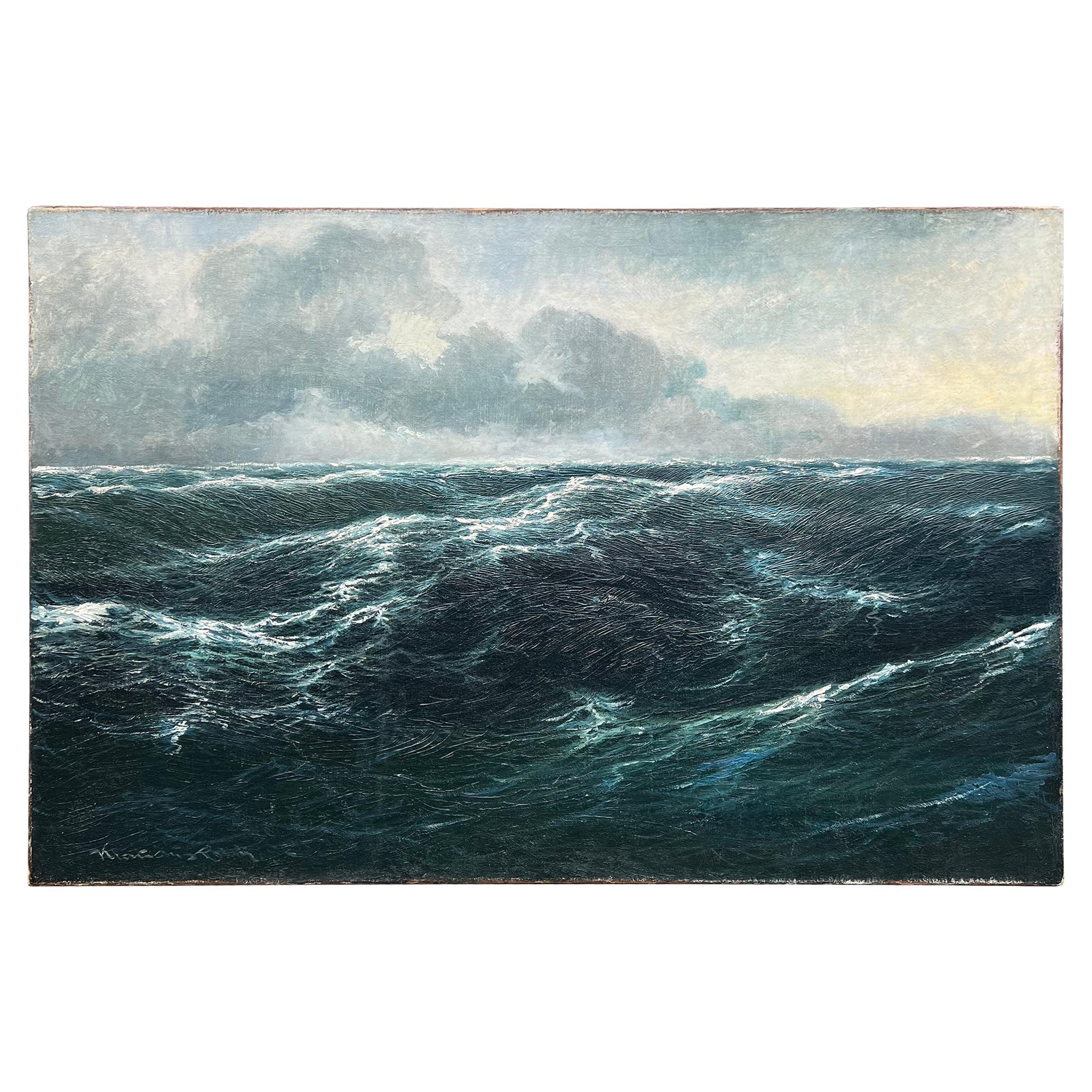 Early 20th Century American Seascape Oil Painting