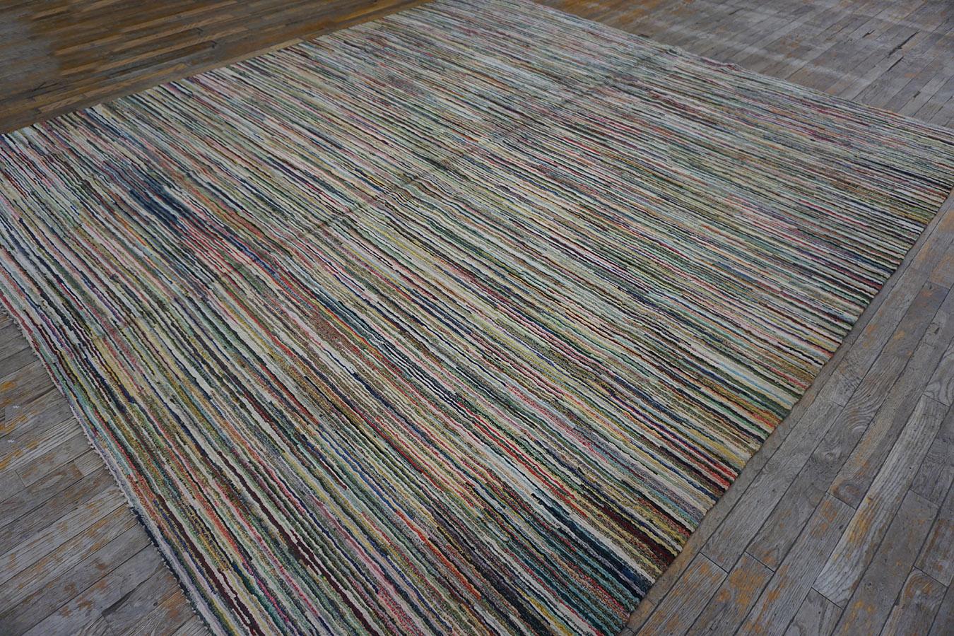 Hand-Woven Early 20th Century American Shaker Pile Carpet ( 8'6