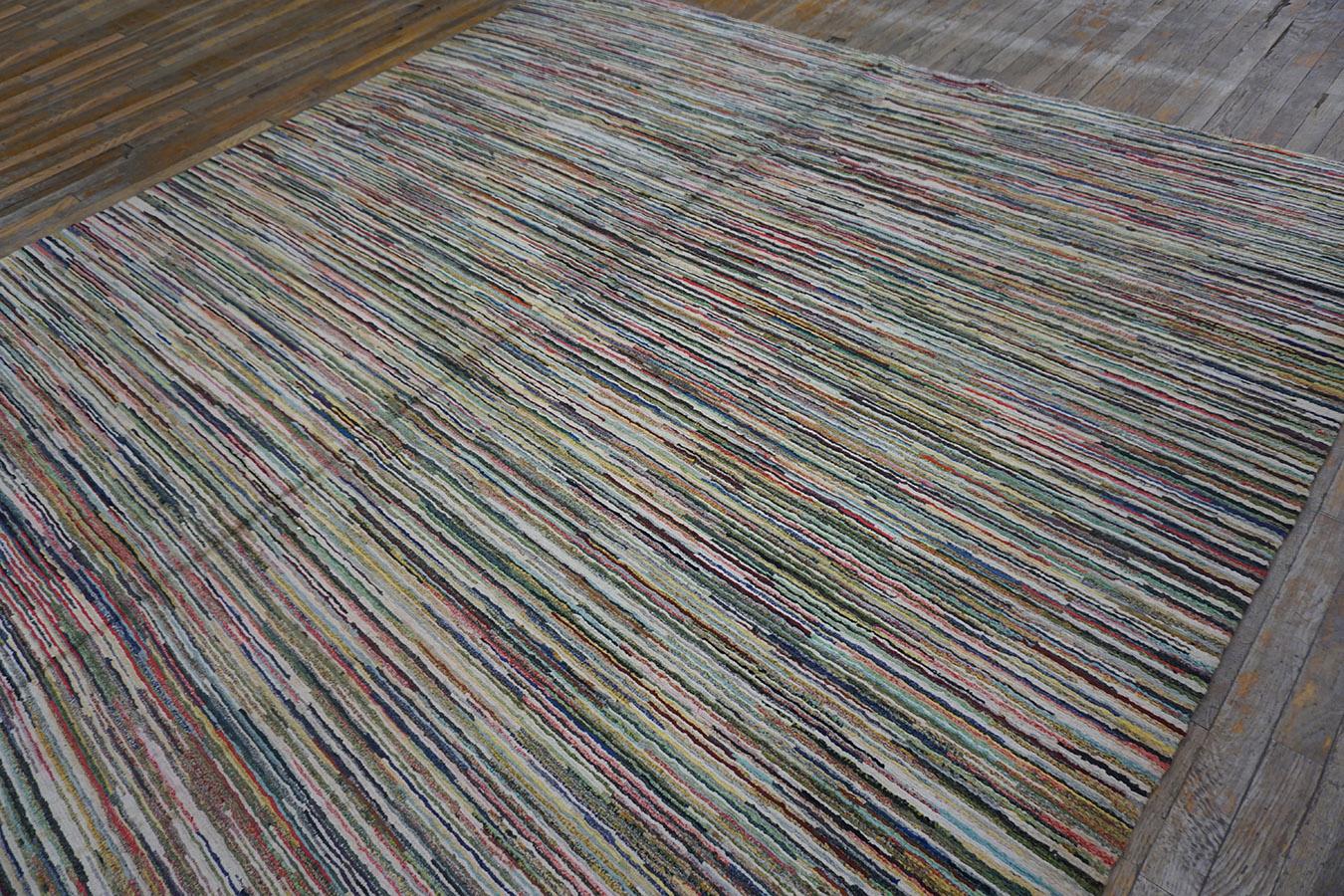 Wool Early 20th Century American Shaker Pile Carpet ( 8'6