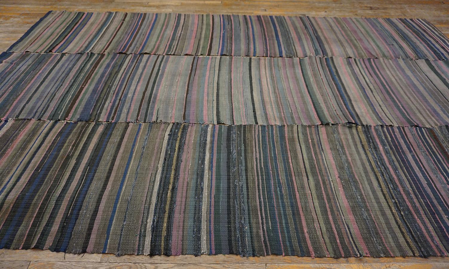 Early 20th Century American Shaker Rag Rug In Good Condition For Sale In New York, NY
