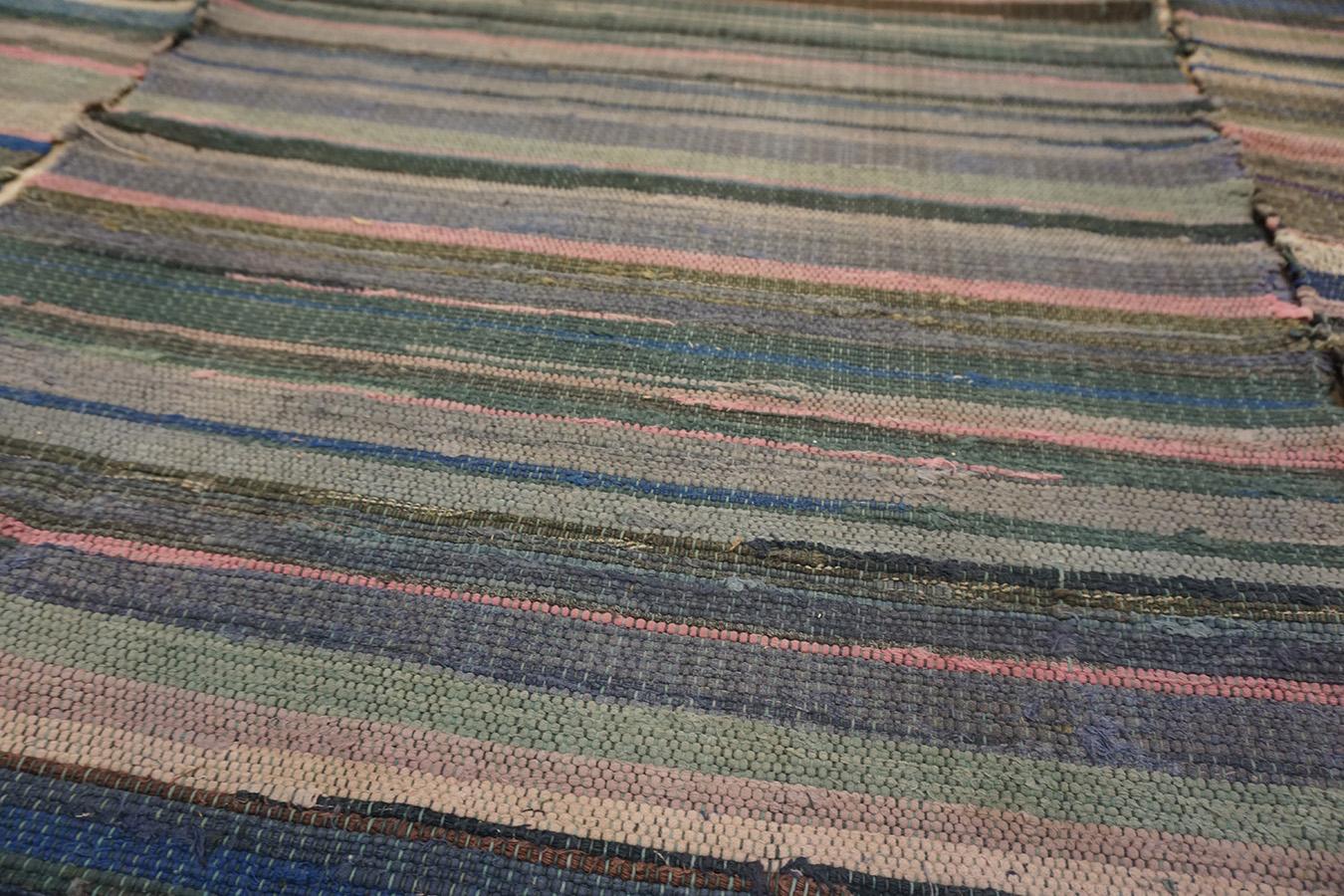 Wool Early 20th Century American Shaker Rag Rug For Sale