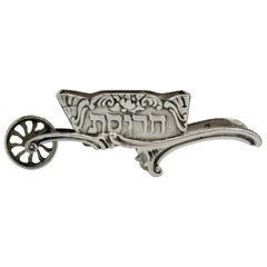 Early 20th Century American Silver Charoset Dish for Passover