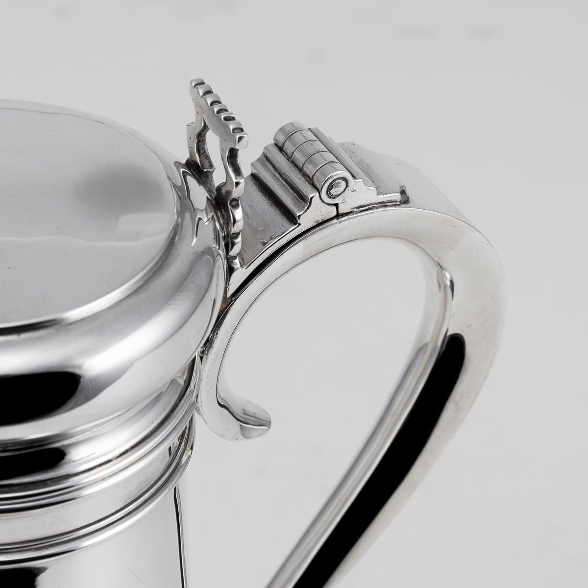 Early 20th Century American Solid Silver Tankard Cocktail Shaker, New York c1900 For Sale 7