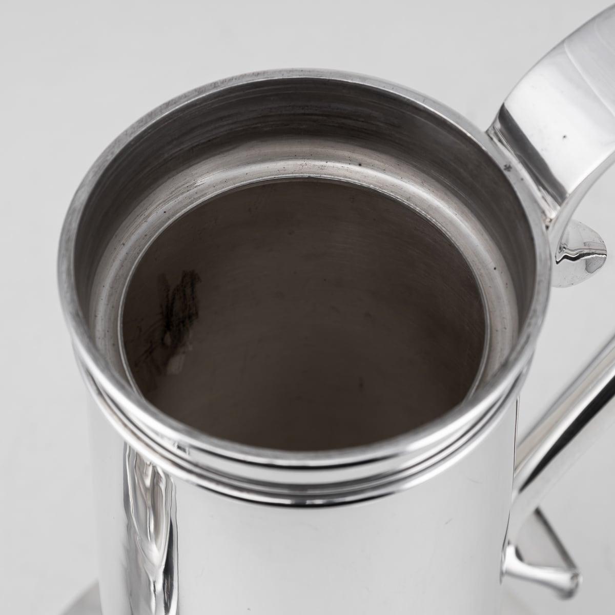 Early 20th Century American Solid Silver Tankard Cocktail Shaker, New York c1900 For Sale 13