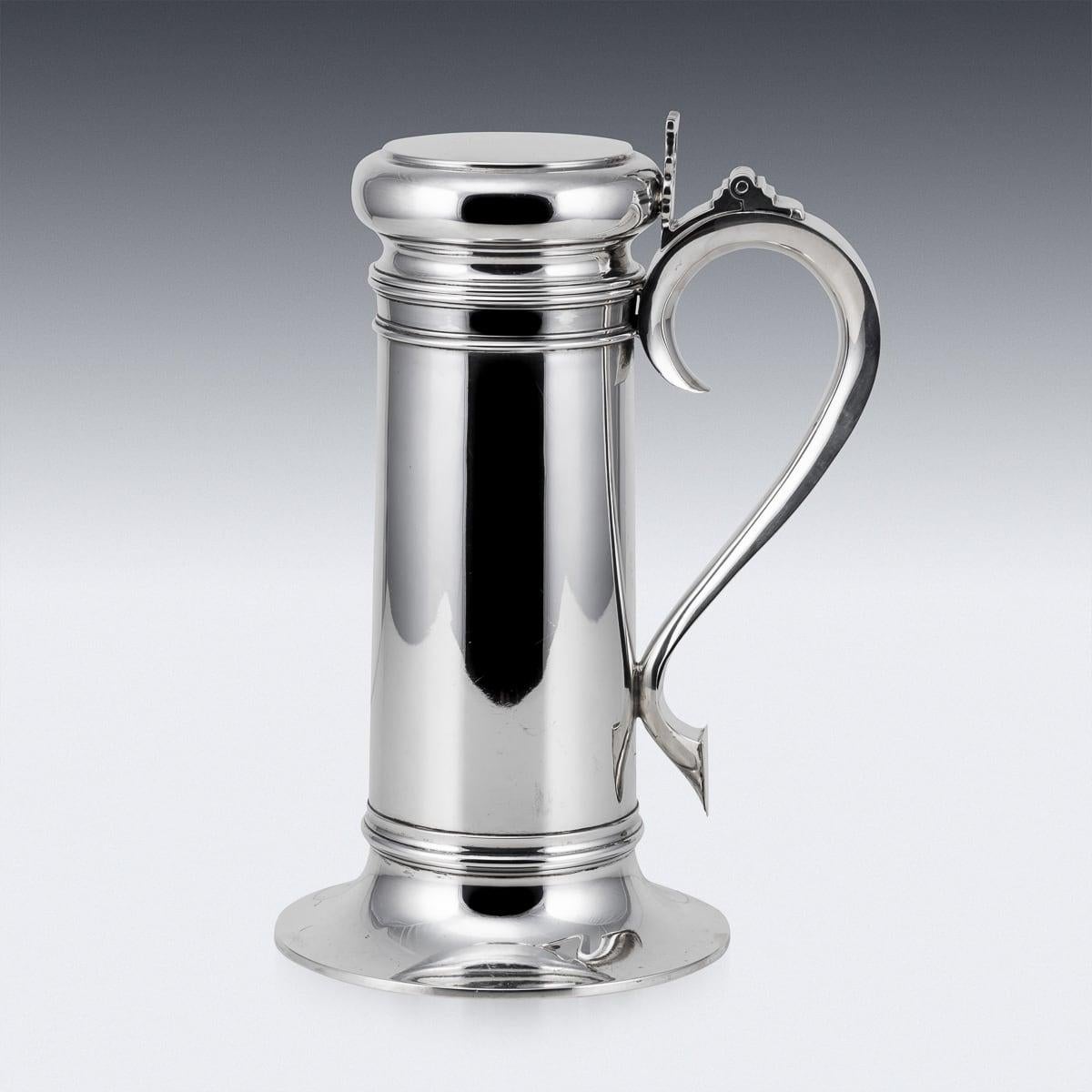 Other Early 20th Century American Solid Silver Tankard Cocktail Shaker, New York c1900 For Sale