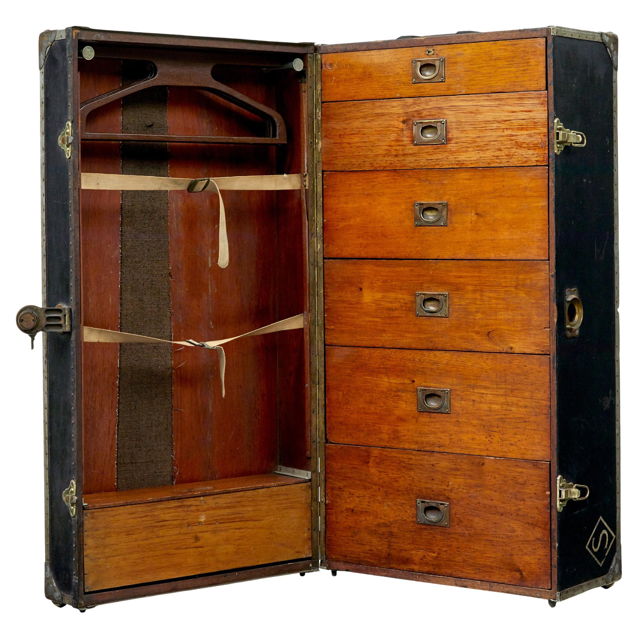 Early 20th century American steamer fitted chest