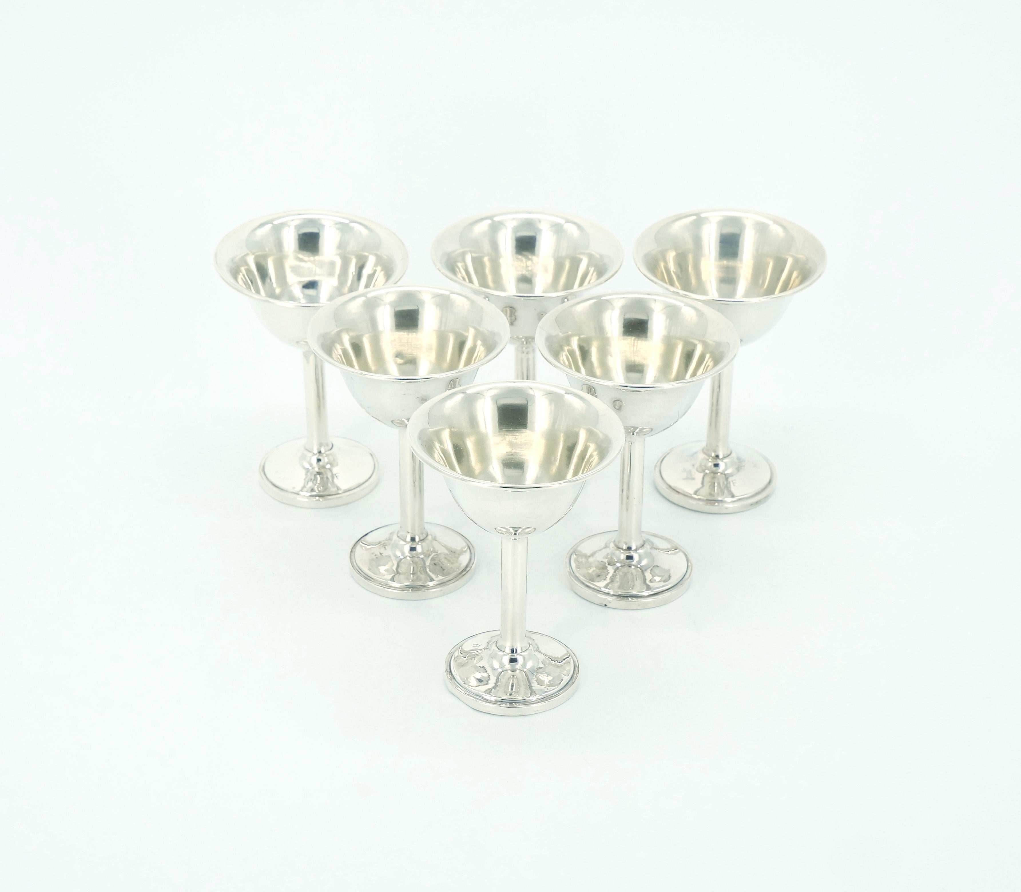 Early 20th Century American Sterling Silver Tableware Cordial's Service / Ten For Sale 3