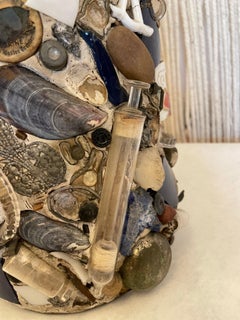 Amerikanischer Zinn-Ölgefäß, Memory-Volkskunst, frühes 20. Jahrhundert