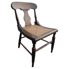 Frühes 20. Jahrhundert Amerikanischer Viktorianischer Rohrsitz Niedriger Beistellstuhl