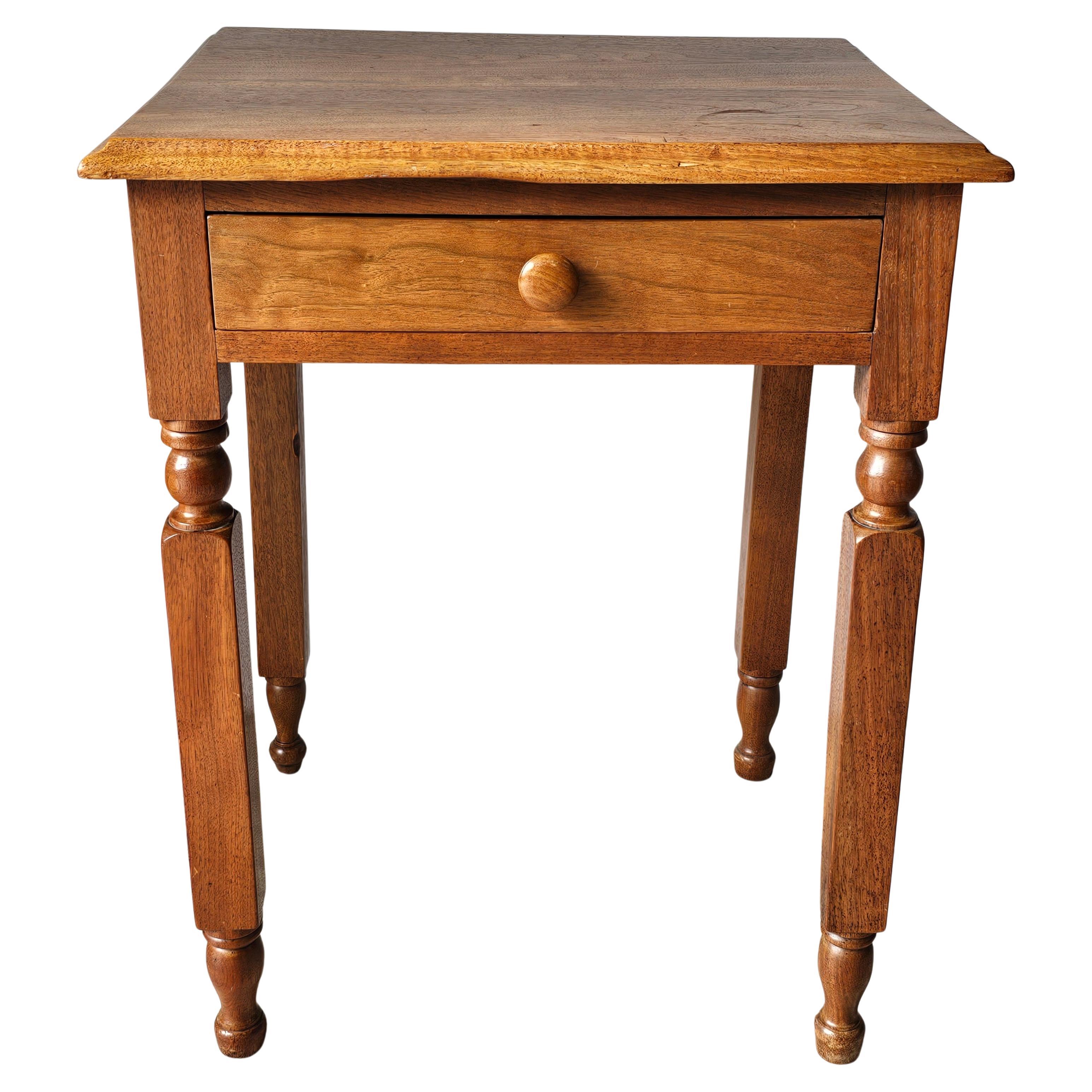 Early 20th Century American Walnut Single Drawer Work Table