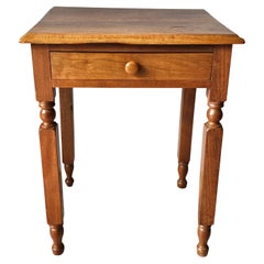 Early 20th Century American Walnut Single Drawer Work Table