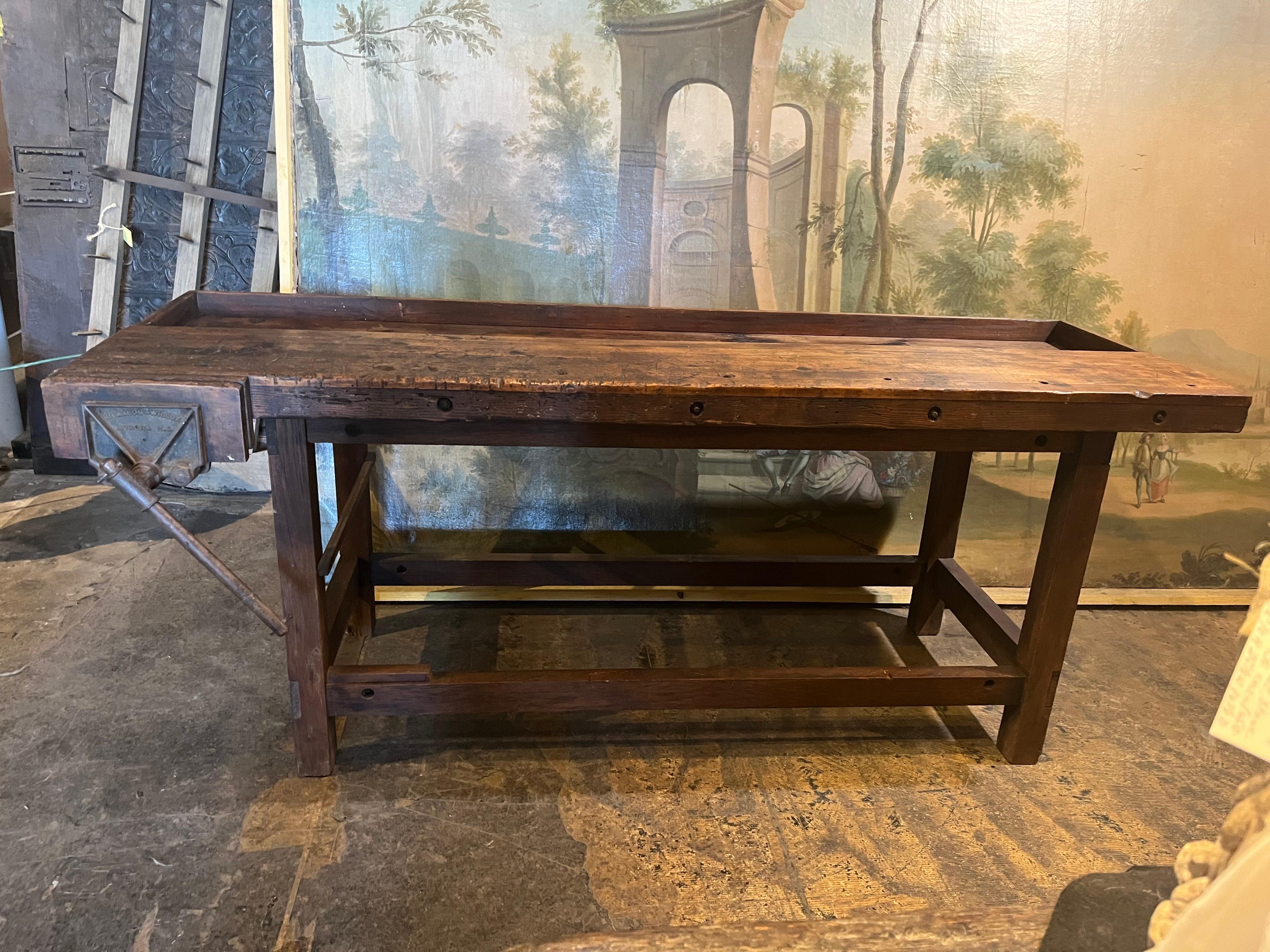 Early 20th Century American Work Bench 1