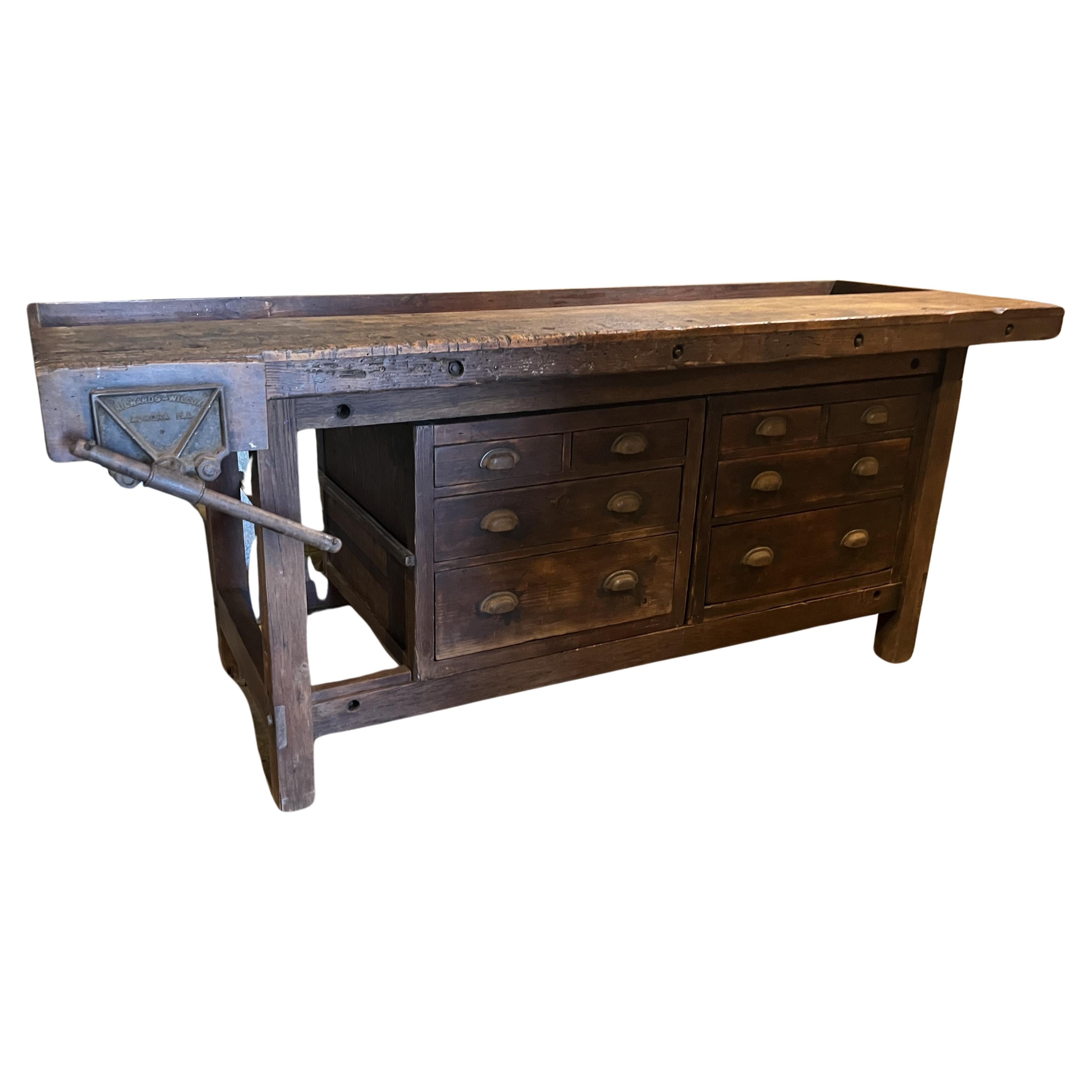 Early 20th Century American Work Bench