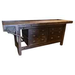 Antique Early 20th Century American Work Bench