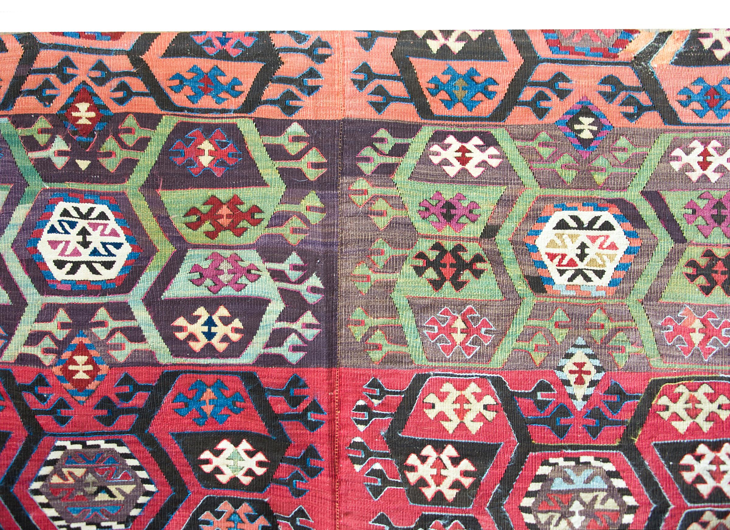 Early 20th Century, Anatolian Turkish Kilim For Sale 3