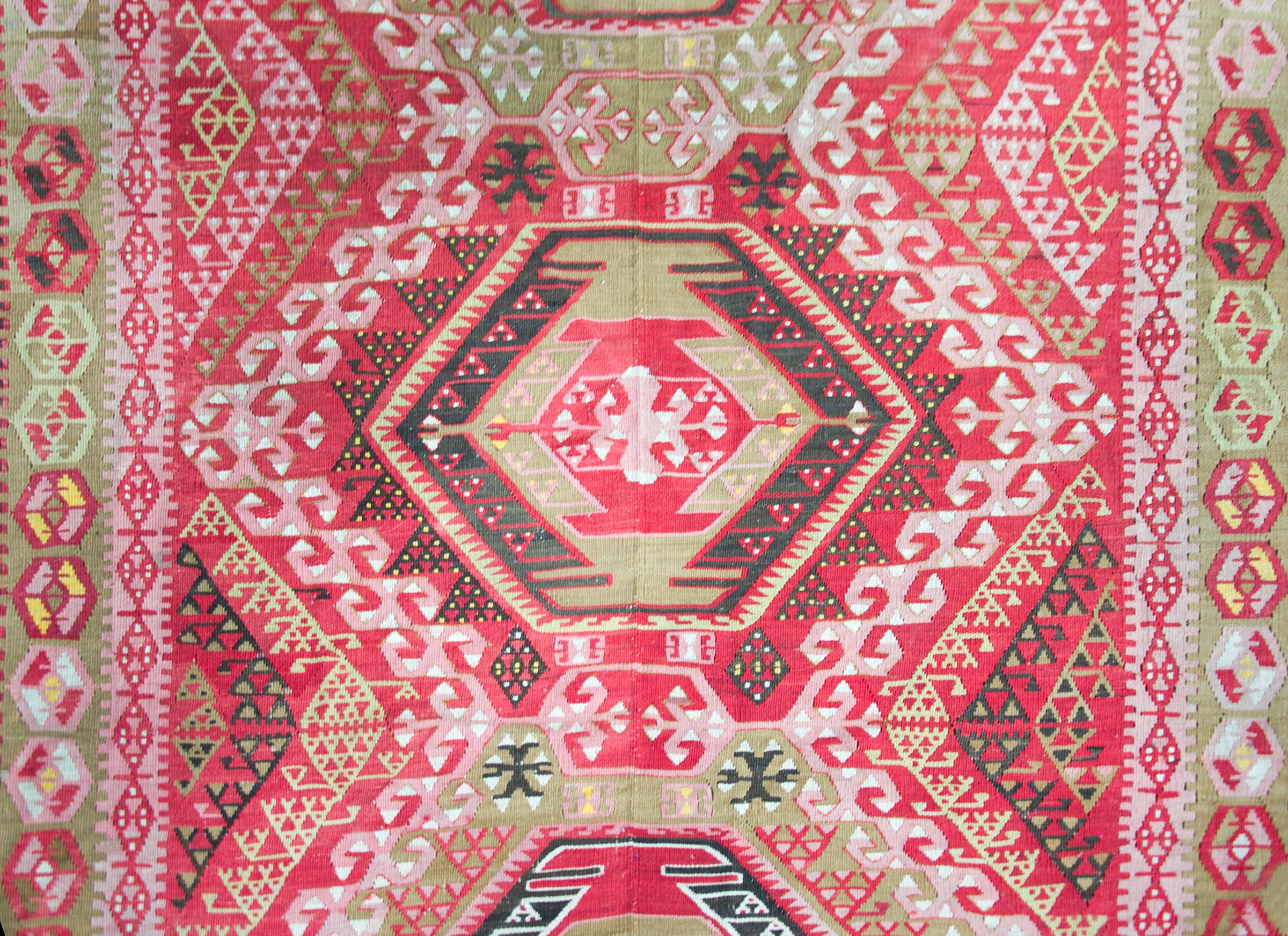 Early 20th Century Anatolian Turkish Rug For Sale 5