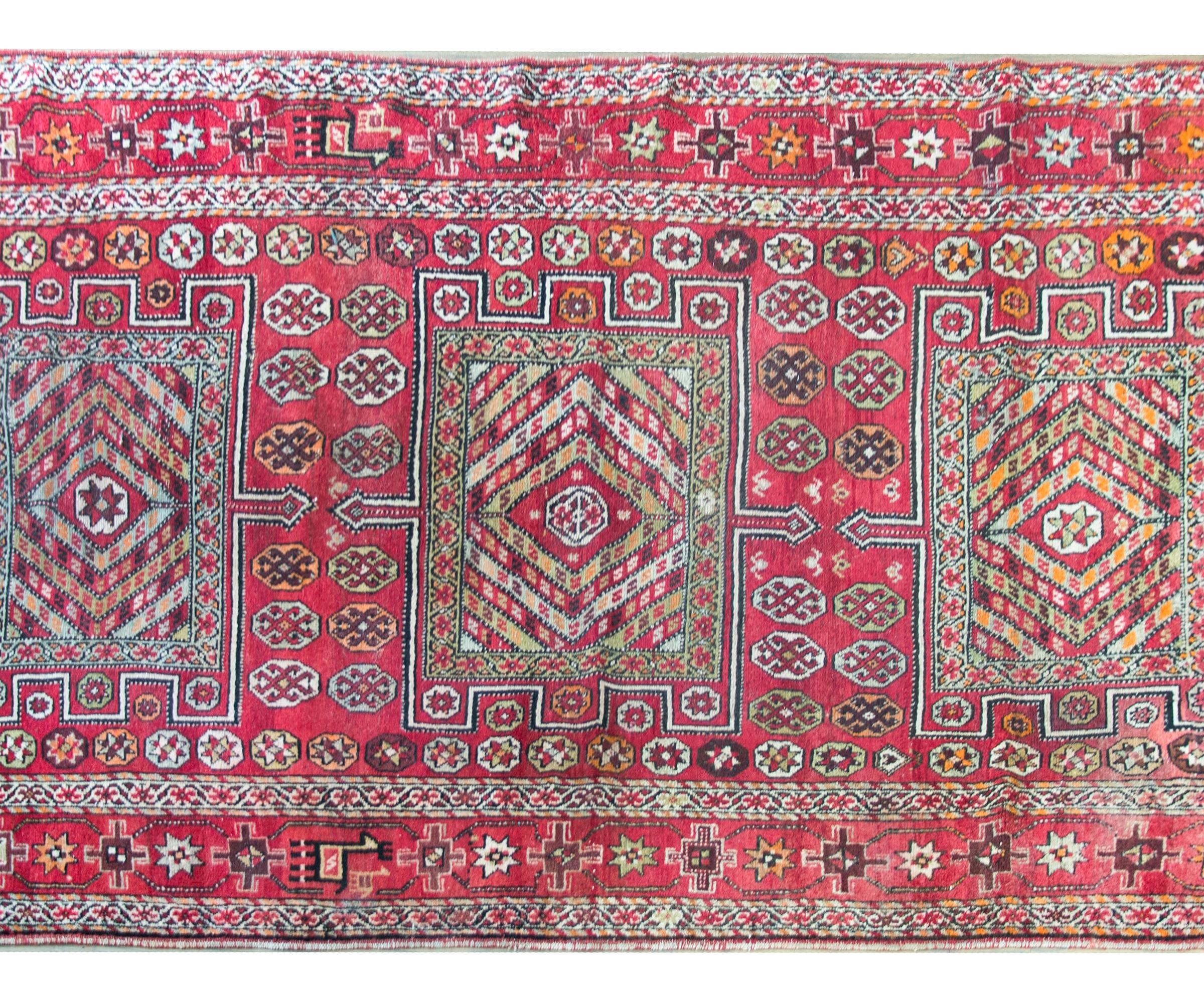 Tribal Early 20th Century Anatolian Turkish Rug For Sale