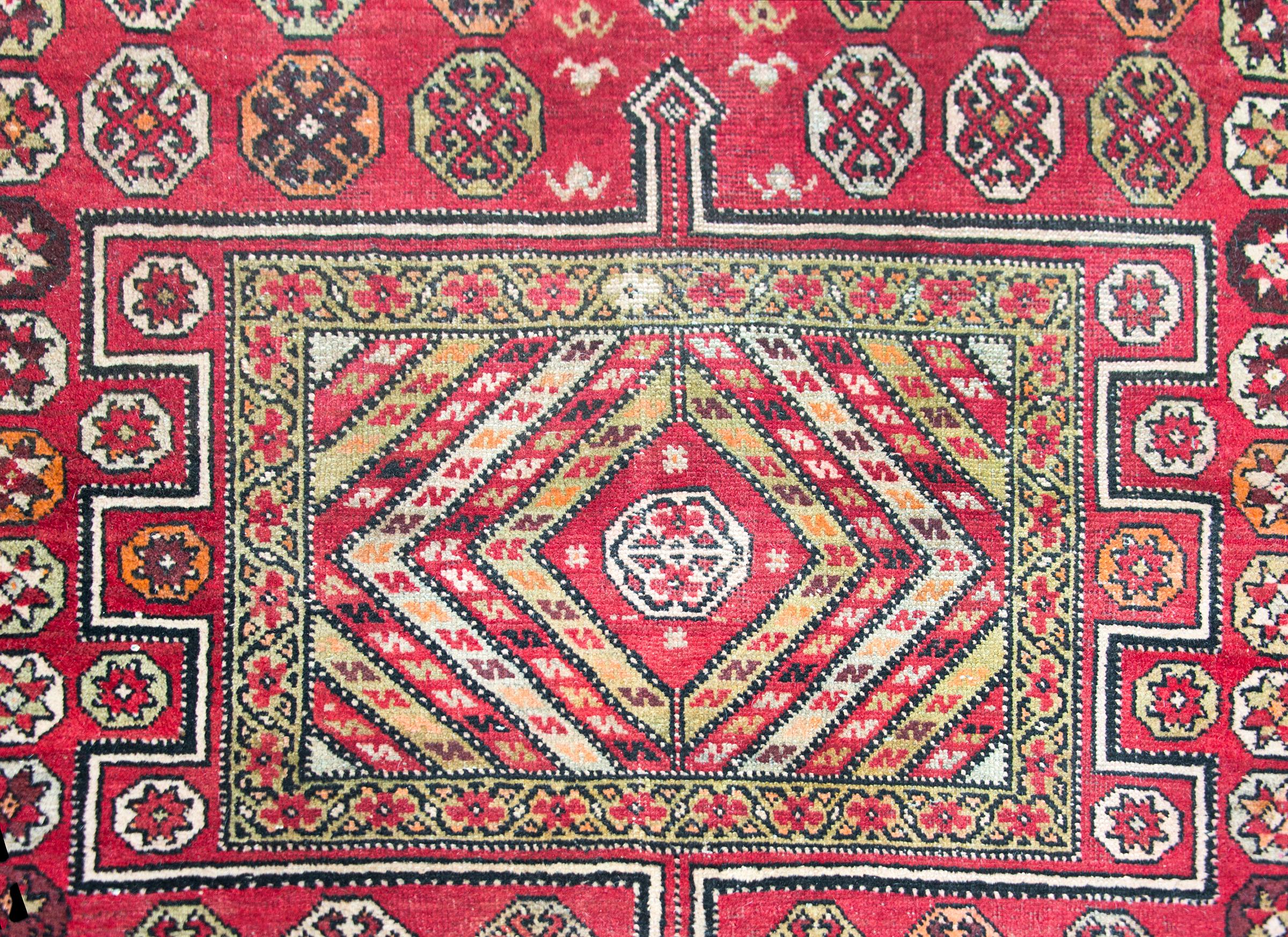 Early 20th Century Anatolian Turkish Rug For Sale 2