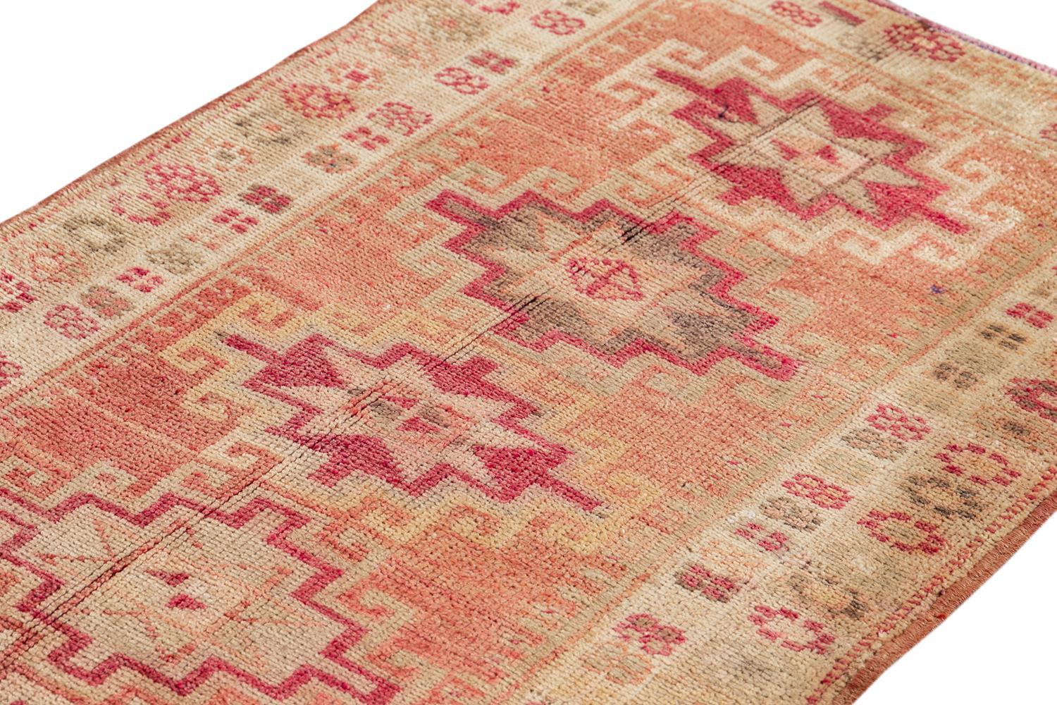 Wool Early 20th Century Anatolian Village Runner Rug For Sale