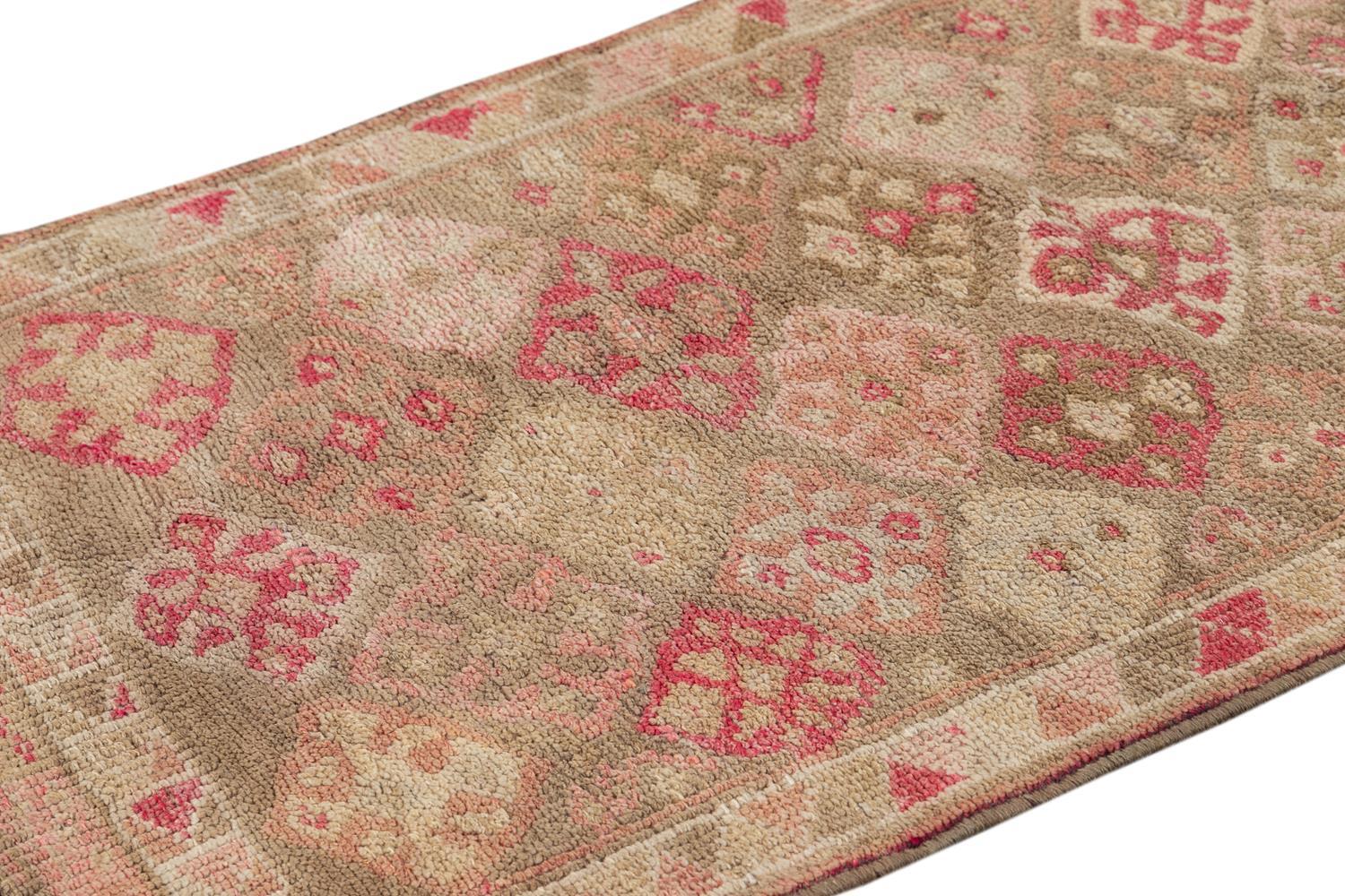 Wool Early 20th Century Anatolian Village Runner Rug For Sale