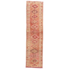 Antique Early 20th Century Anatolian Village Runner Rug
