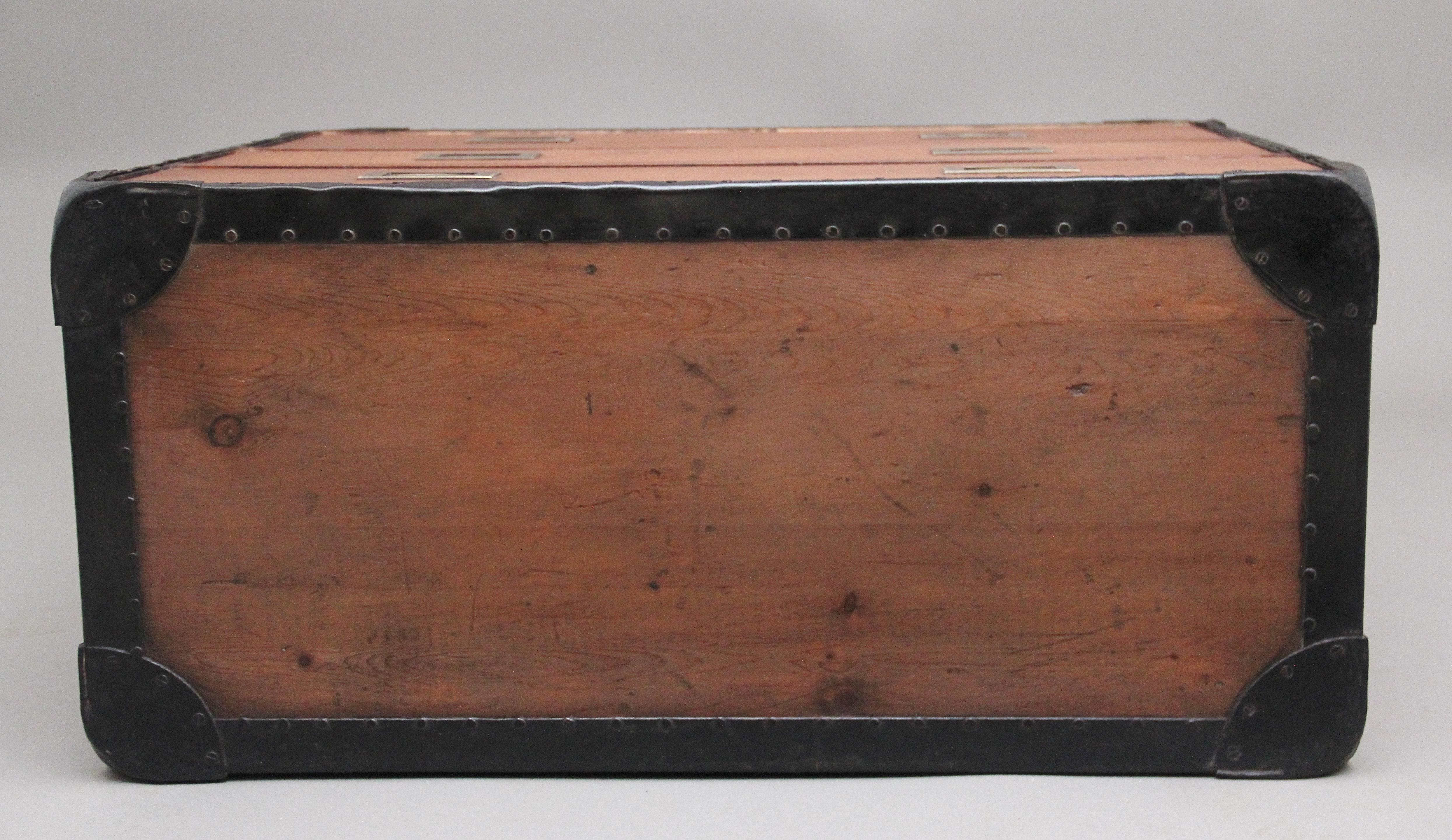 Early 20th Century Anglo-Indian Camphor Wood Campaign Chest For Sale 4