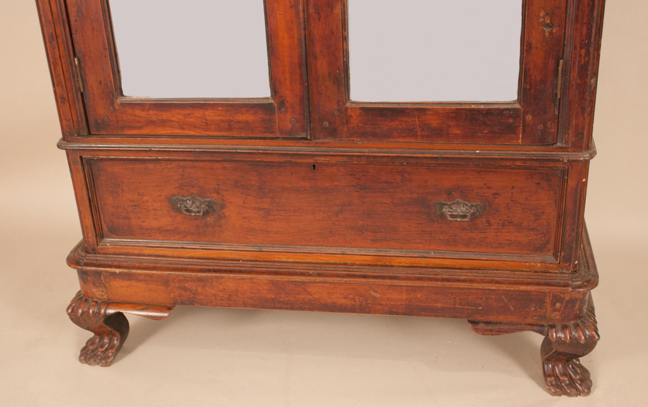 Early 20th Century Anglo-Indian Mahogany Armoire Storage Cabinet 3