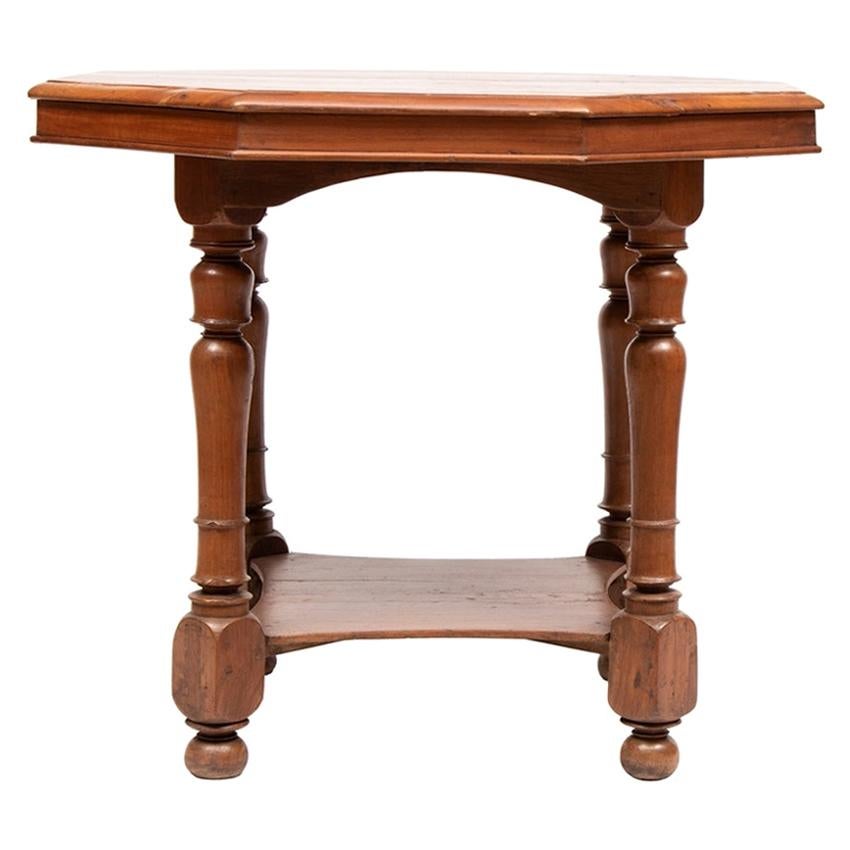 Early 20th Century Anglo-Indian Teak Table from Kerala For Sale