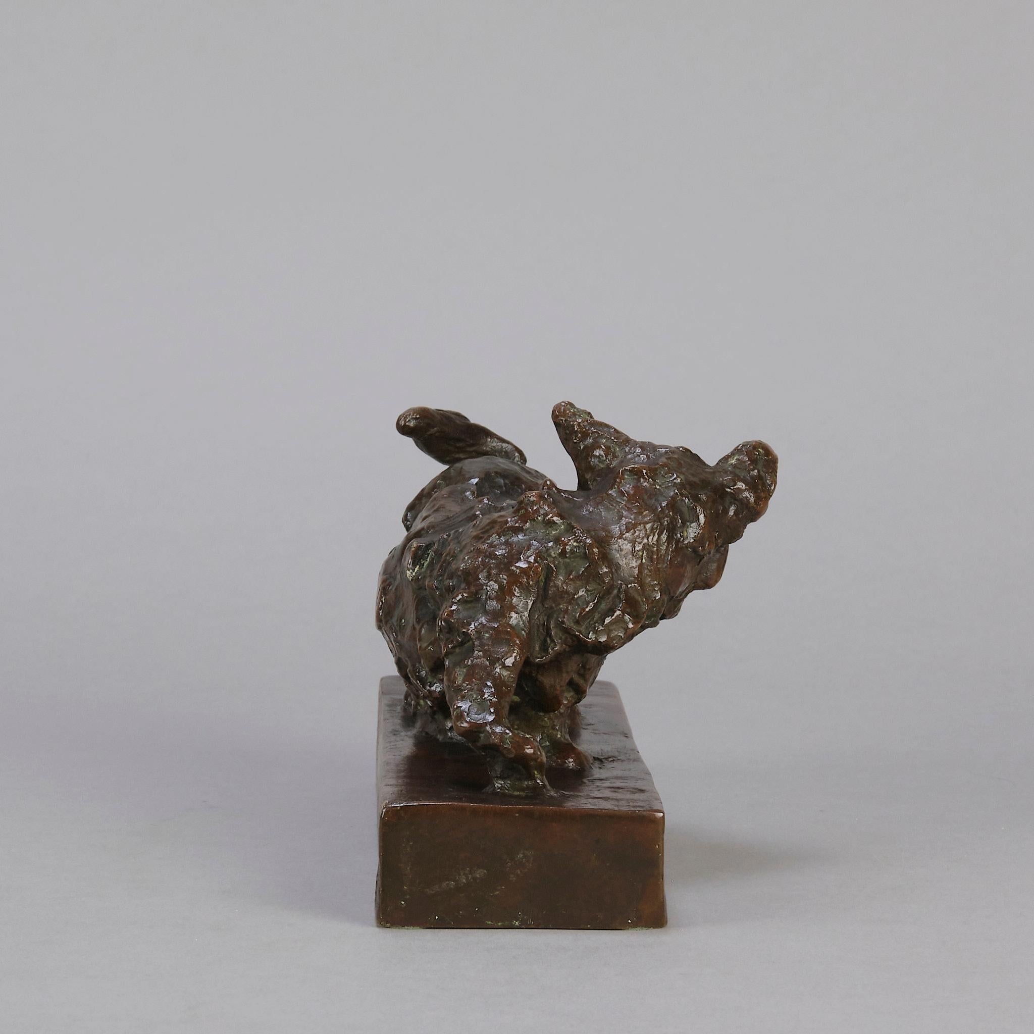 Calco Scultura in bronzo Animalier dei primi del Novecento 