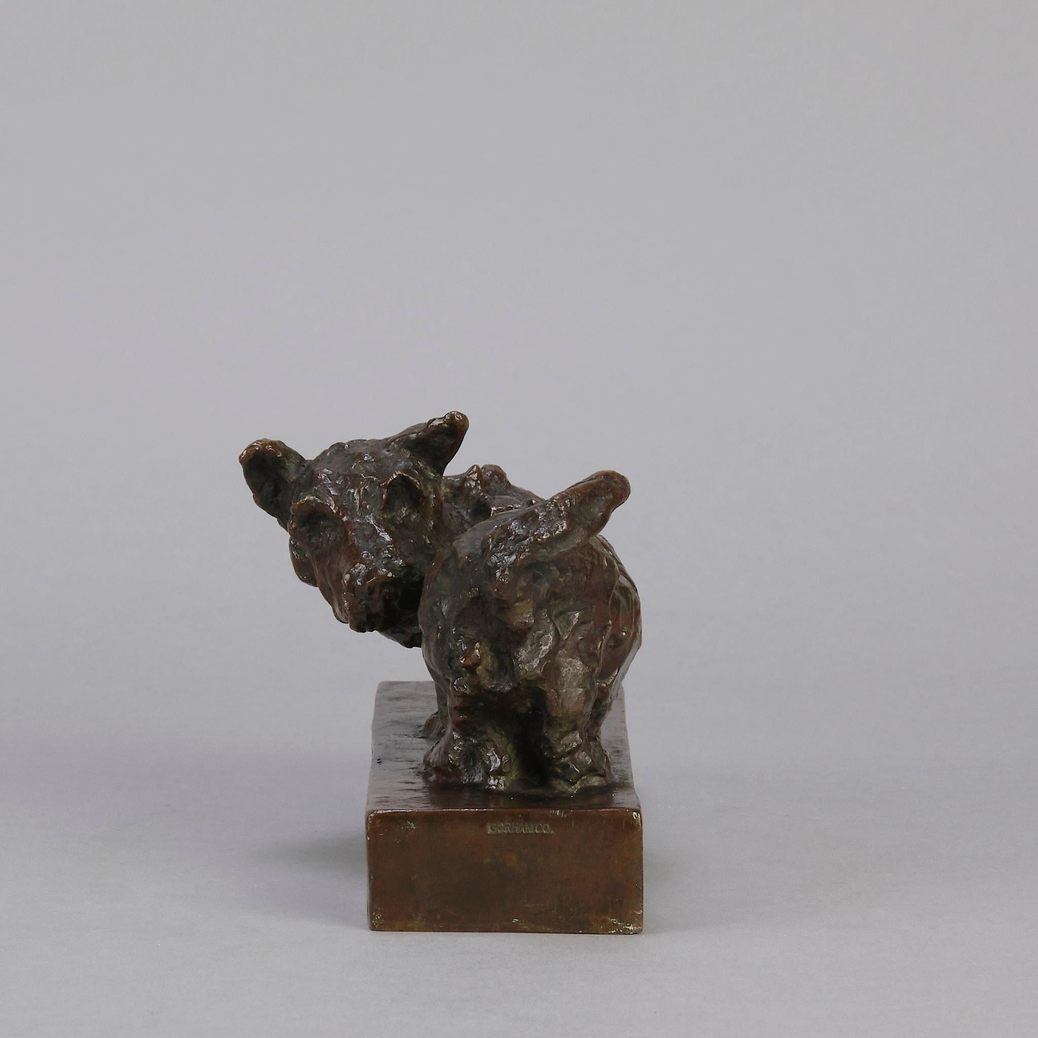 Scultura in bronzo Animalier dei primi del Novecento 