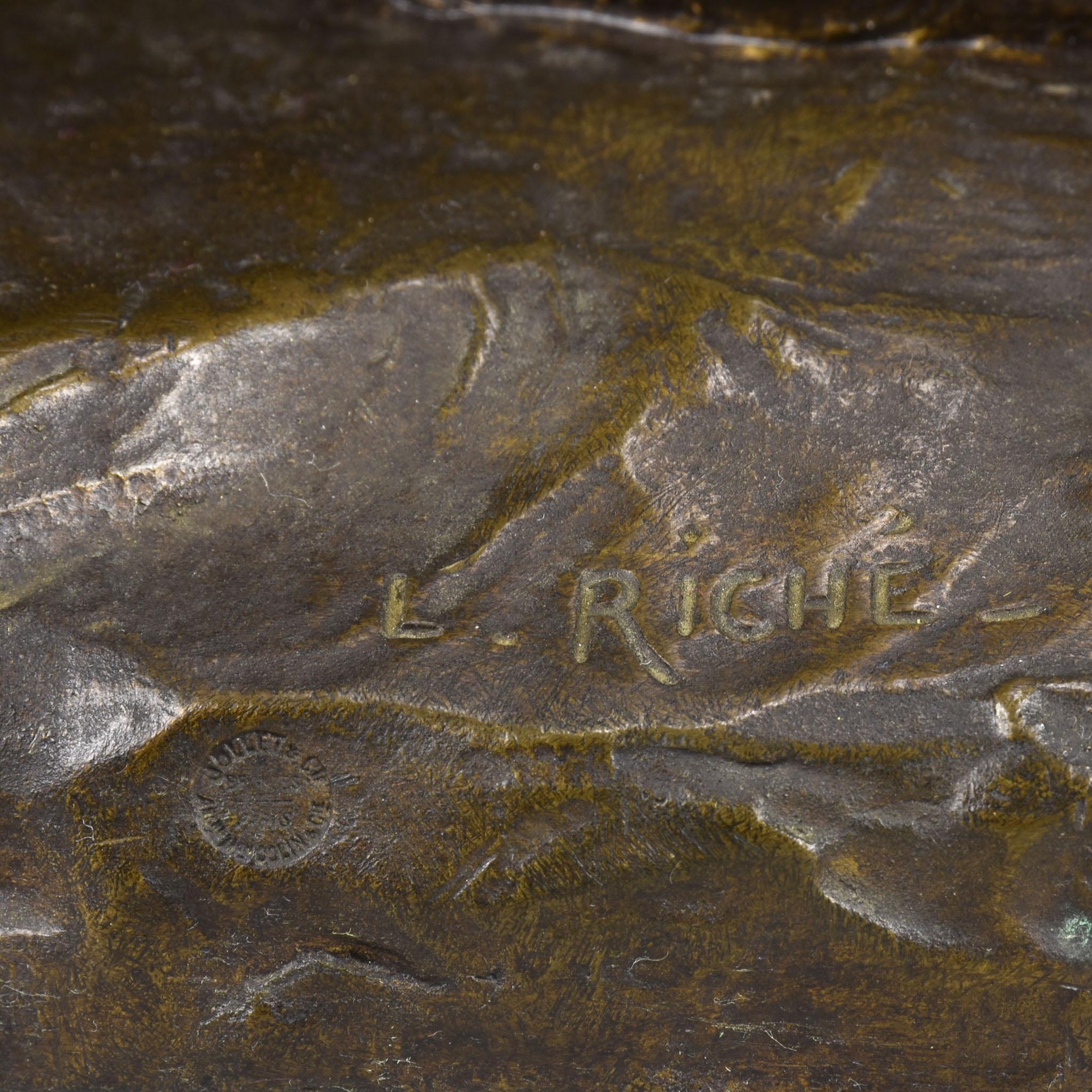 Bronze d'animaux du début du 20e siècle intitulé « Two Alsatians » par Louis Rich en vente 3