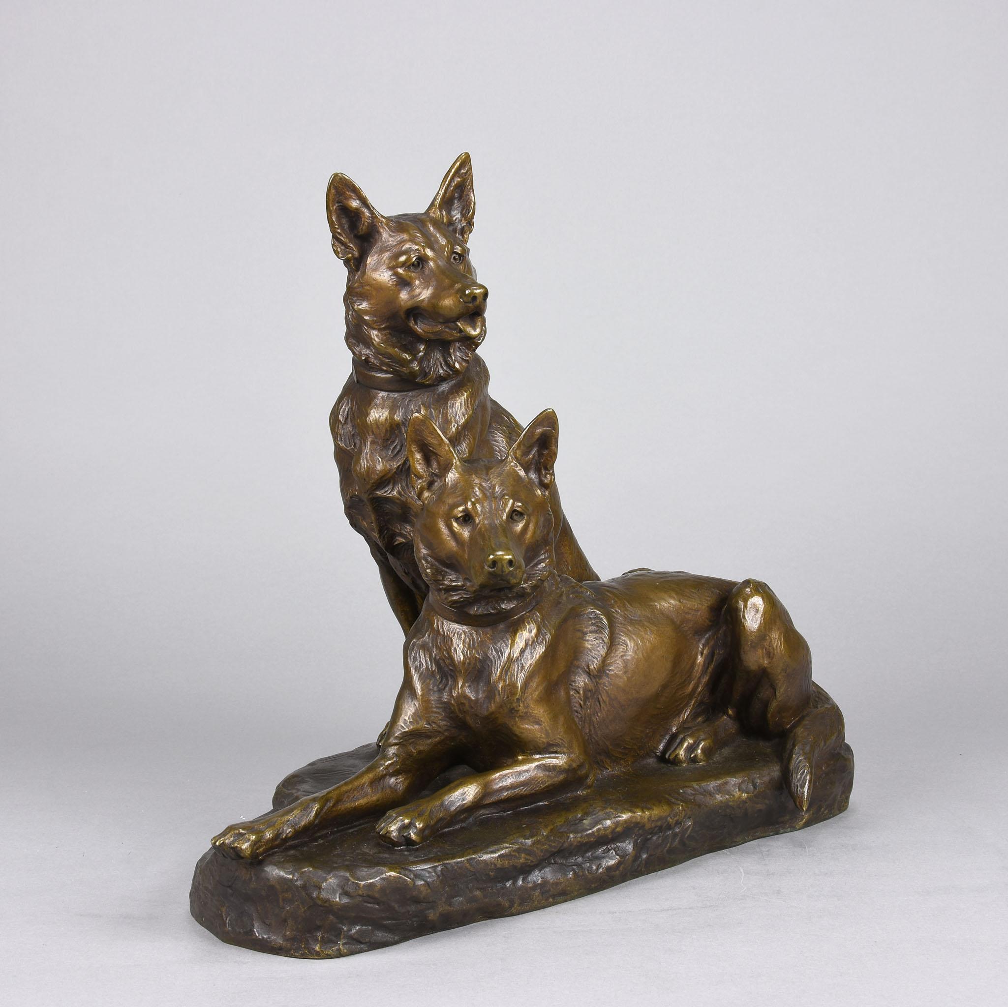 Cast Early-20th Century Animaliers Bronze Entitled 