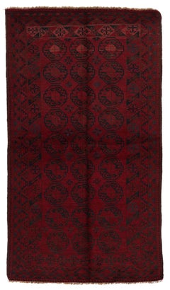 Early 20th Century ANTIQUE AFGHAN ERSARI features a repeating boteh motif