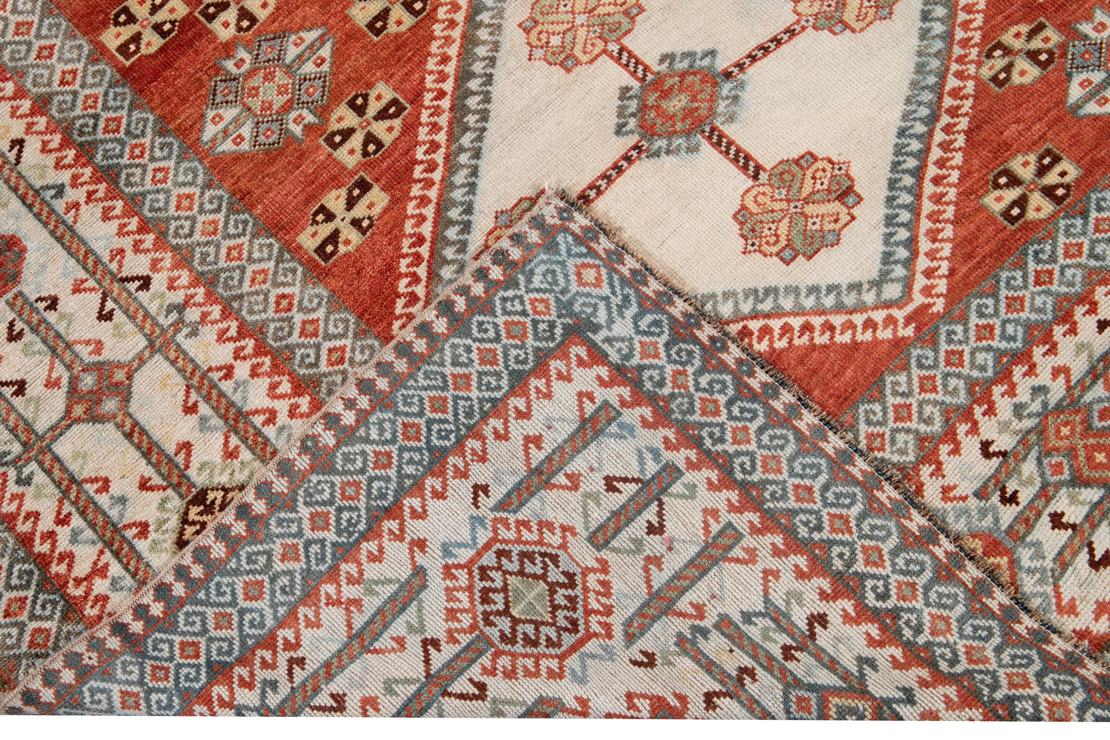 Tappeto antico in lana Afshar dei primi del Novecento in vendita 4