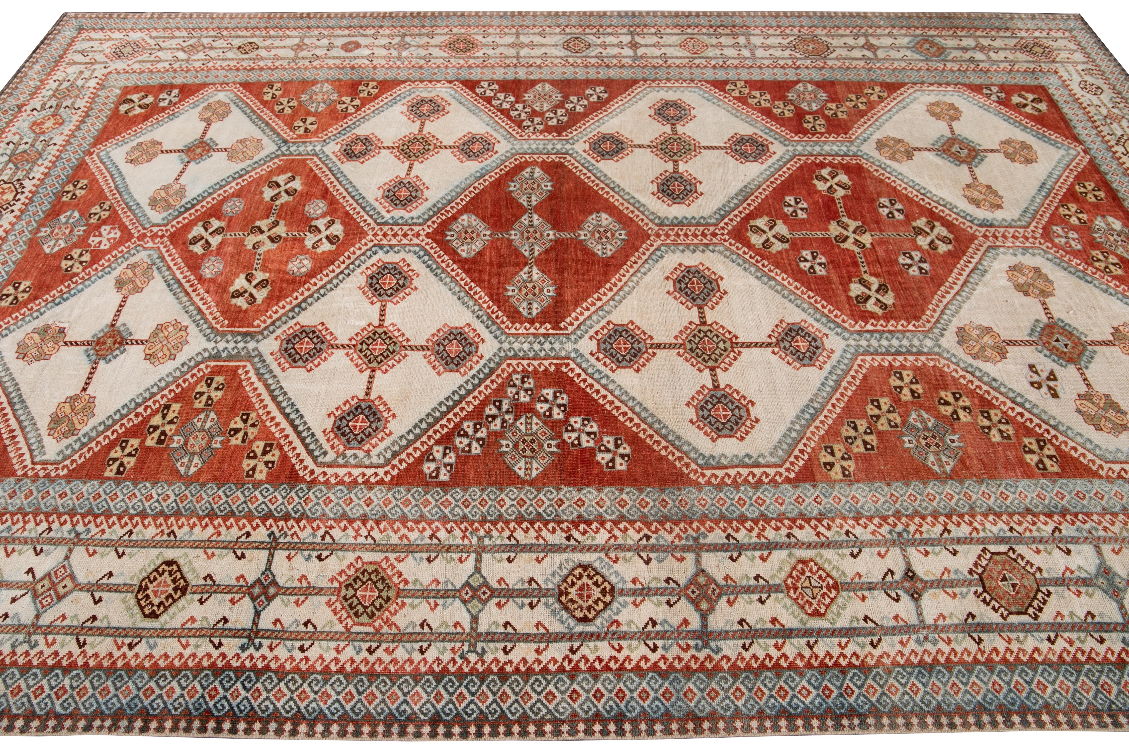 Tappeto antico in lana Afshar dei primi del Novecento In condizioni ottime in vendita a Norwalk, CT