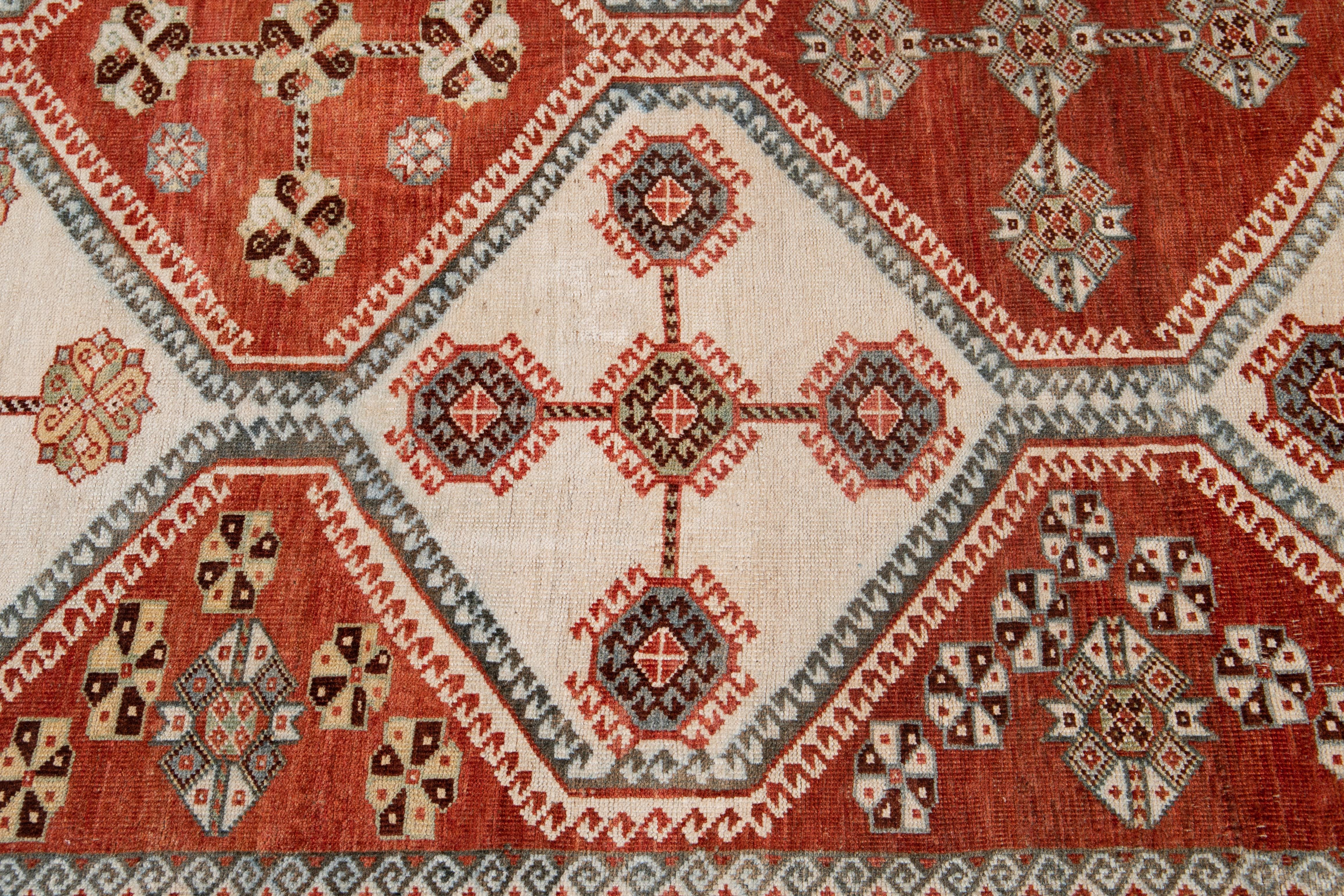 Tappeto antico in lana Afshar dei primi del Novecento in vendita 1