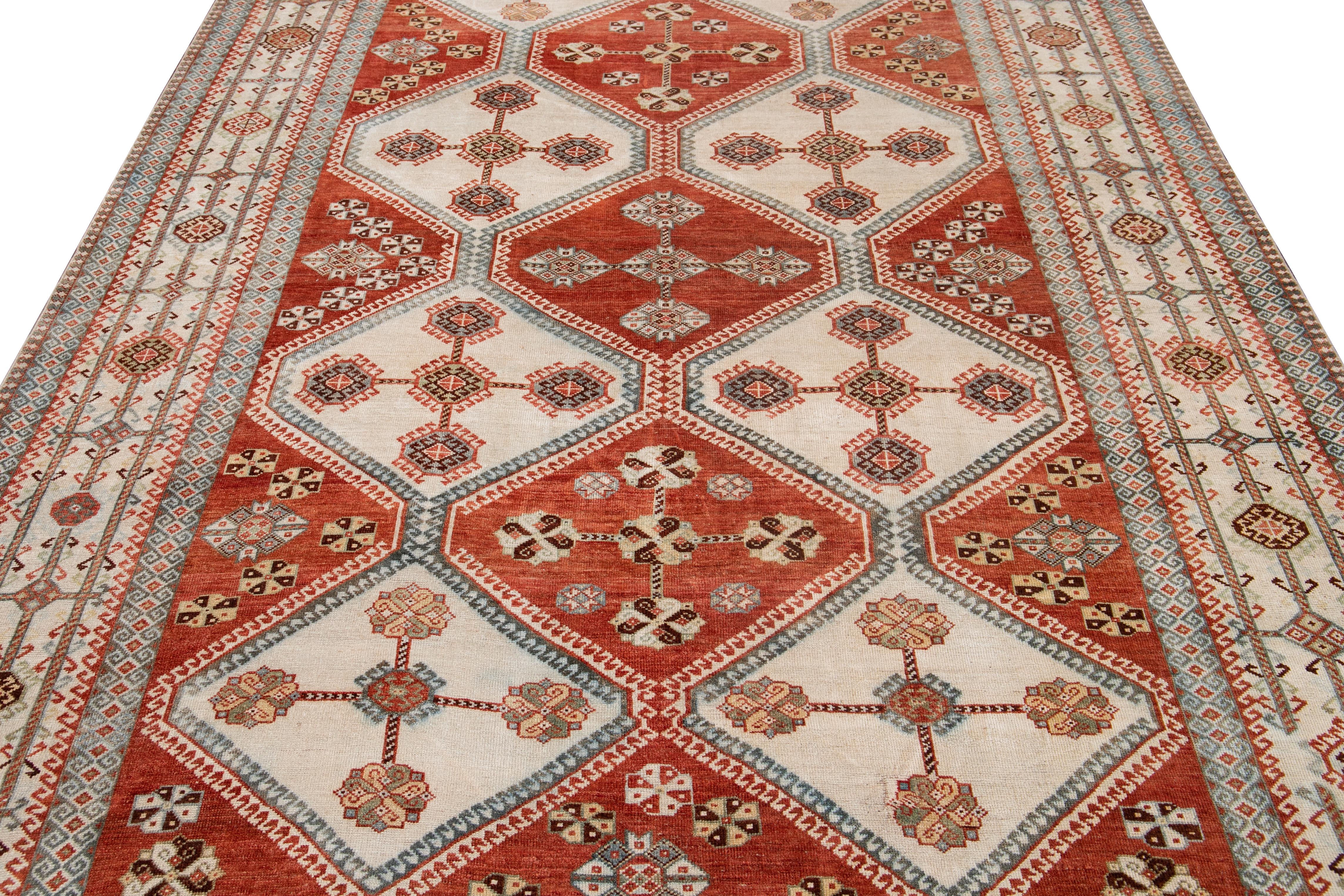 Tappeto antico in lana Afshar dei primi del Novecento in vendita 2