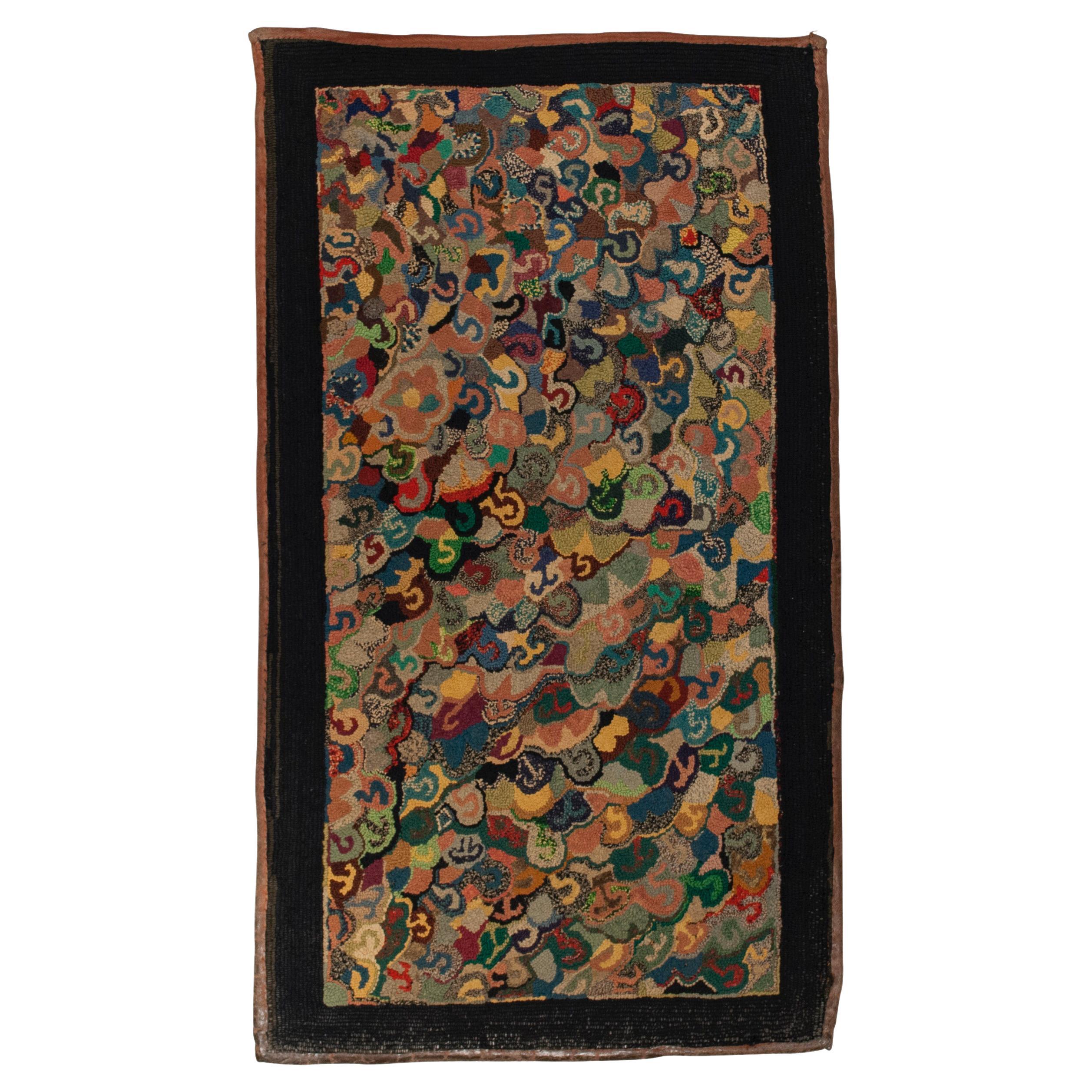 Early 20th Century Antique American Hooked Rug