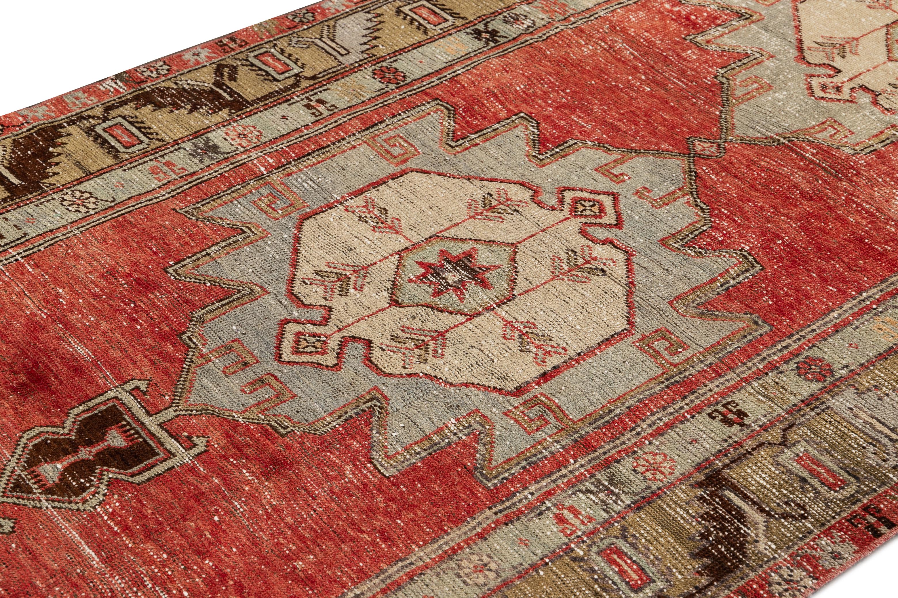 Early 20th Century Antique Anatolian Wool Runner Rug For Sale 4
