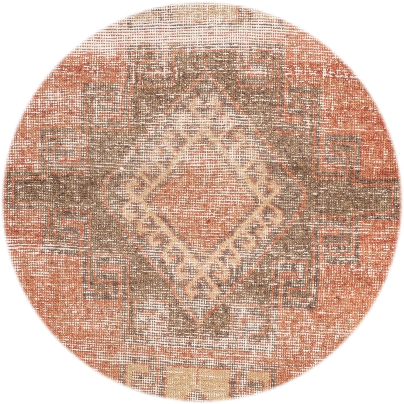 Beautiful antique Turkish Anatolian Runner rug, hand knotted wool with a peach-orange field, brown and tan accents in all-over multi medallion design.
This rug measures 2' 11