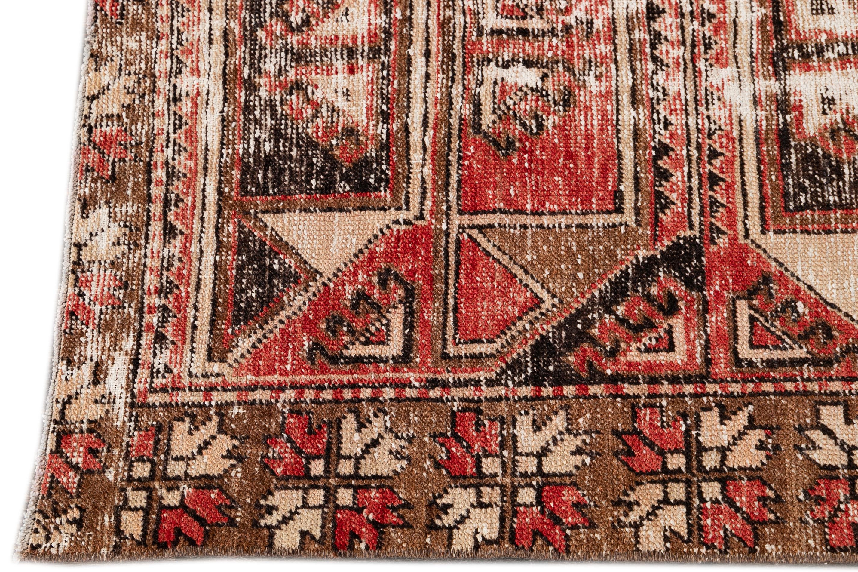 Early 20th Century Antique Anatolian Wool Runner Rug In Distressed Condition For Sale In Norwalk, CT