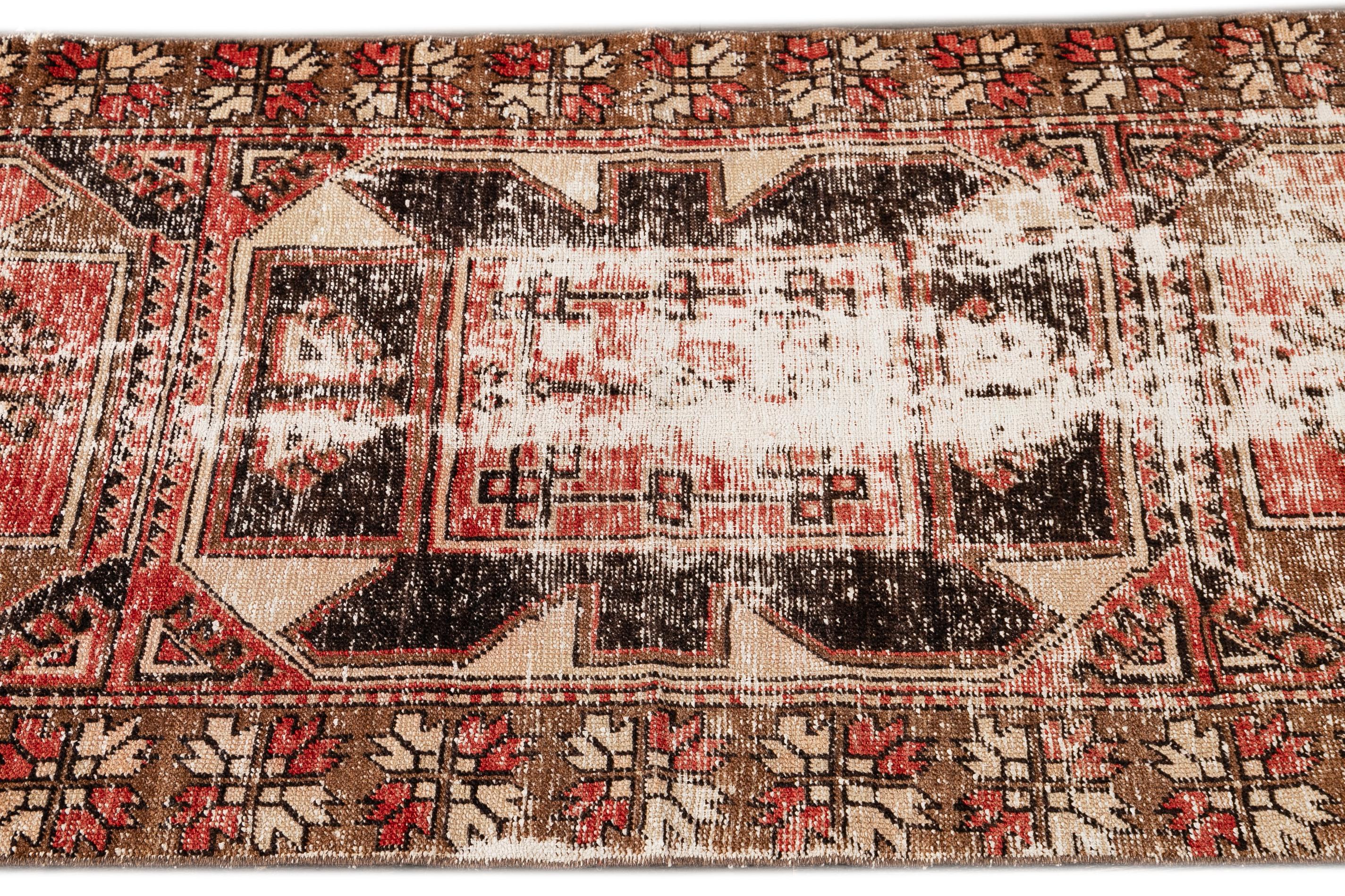 Early 20th Century Antique Anatolian Wool Runner Rug For Sale 2