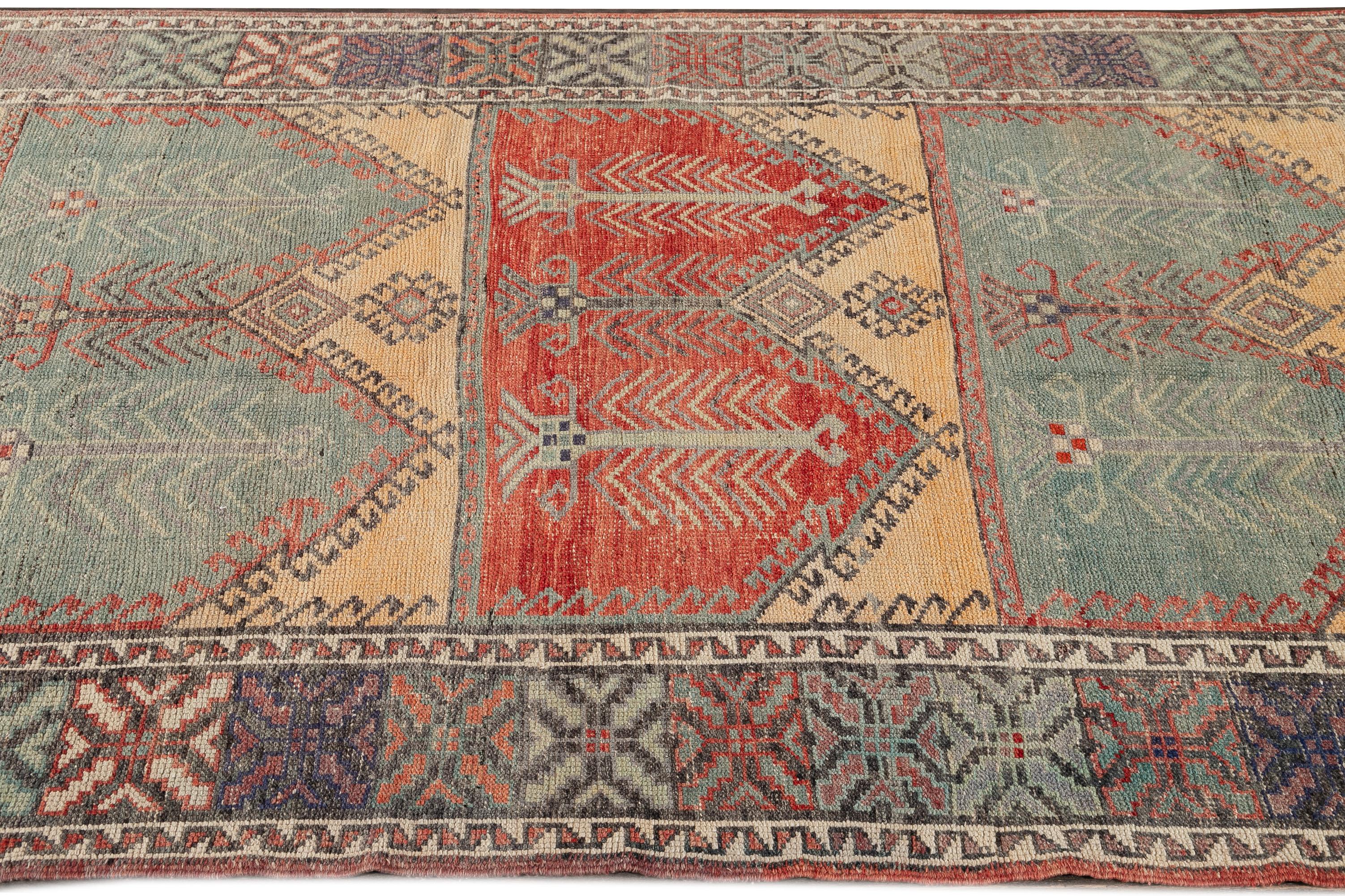 Early 20th Century Antique Anatolian Wool Runner Rug For Sale 2