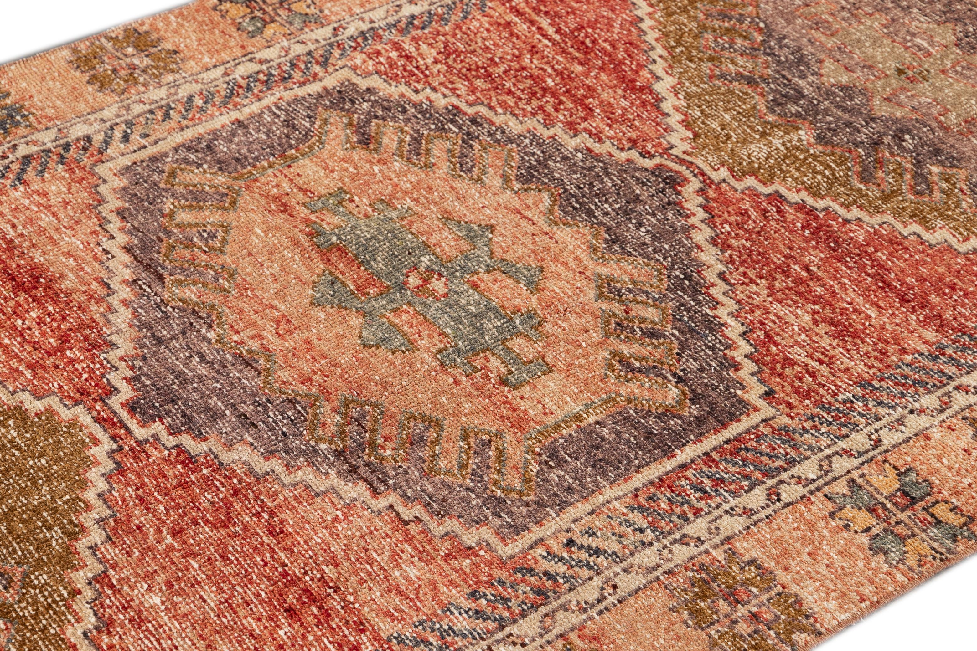 Early 20th Century Antique Anatolian Wool Runner Rug For Sale 3