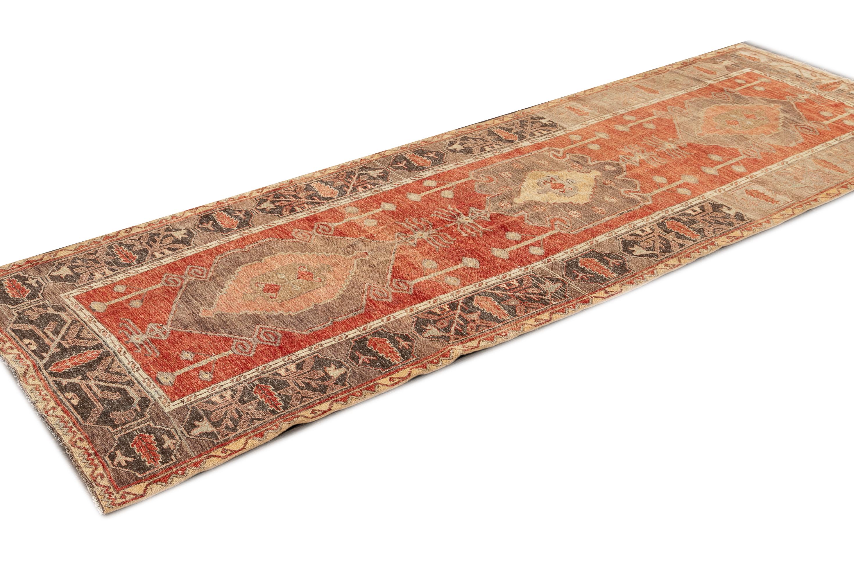 Early 20th Century Antique Anatolian Wool Runner Rug For Sale 3