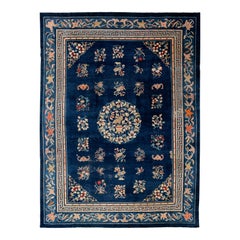 Tapis chinois en laine de Pékin du début du 20e siècle (art déco)