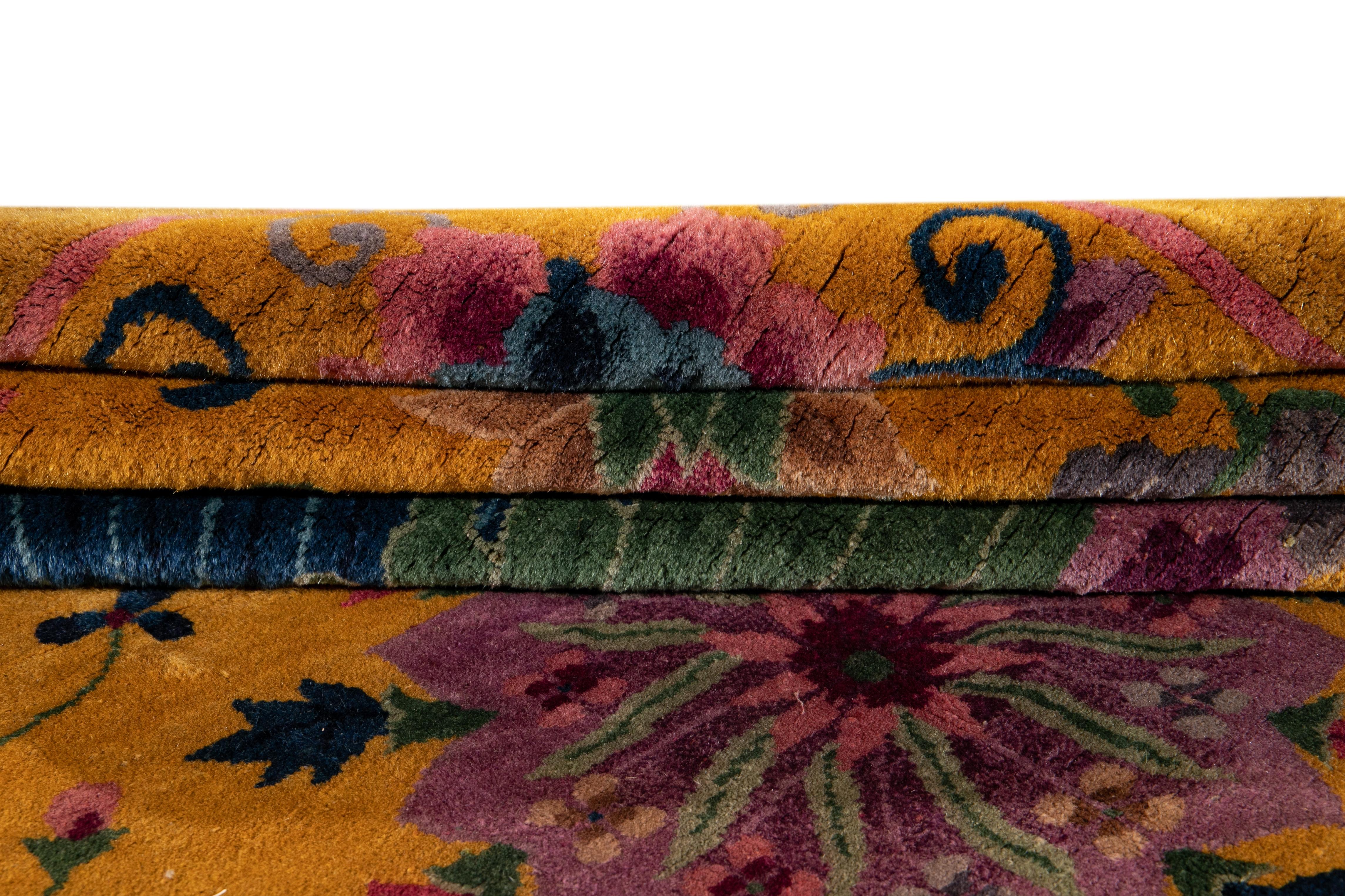 Antiker chinesischer Teppich im Art déco-Stil des frühen 20 im Angebot 4