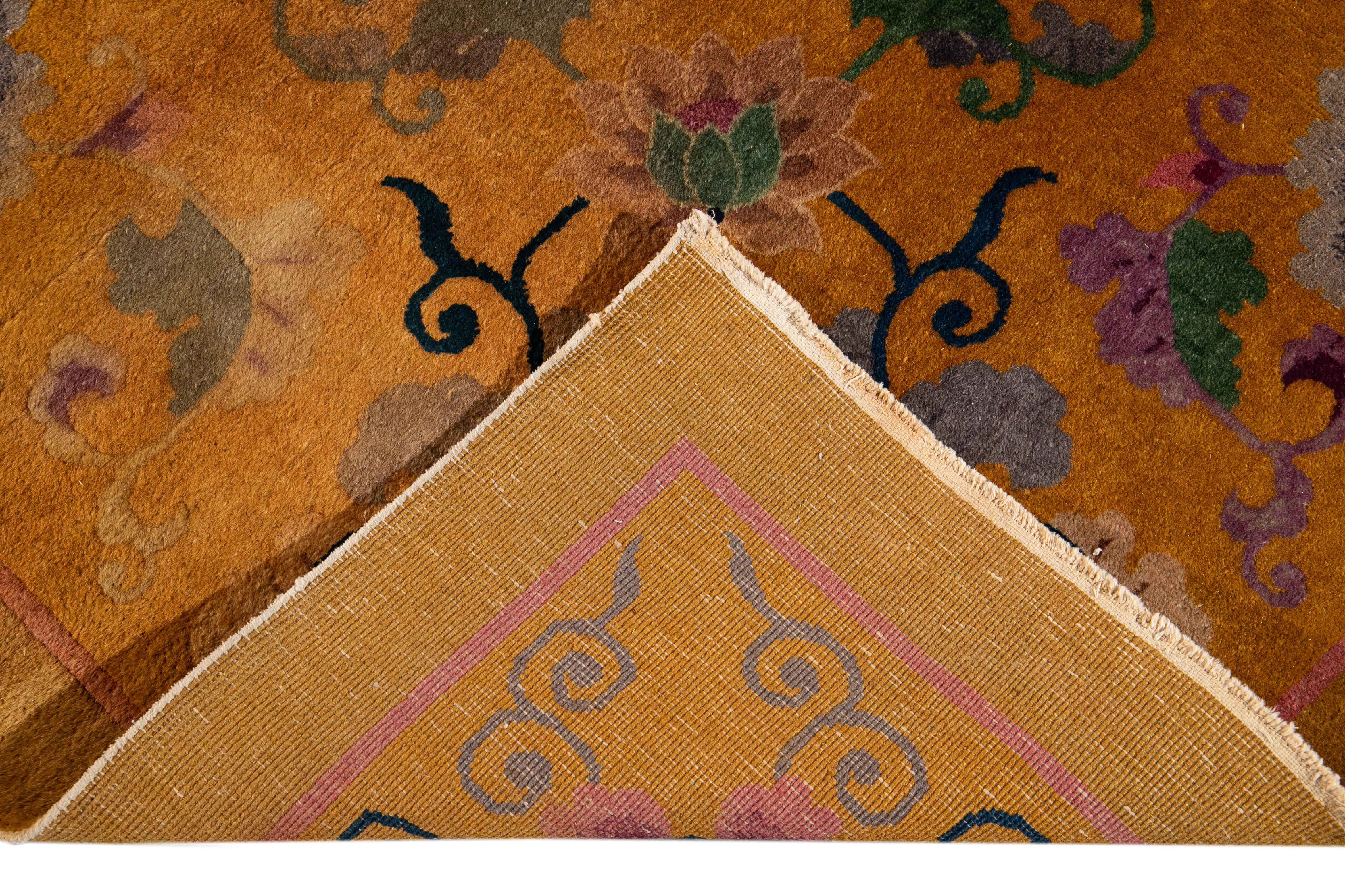 Antiker chinesischer Teppich im Art déco-Stil des frühen 20 im Angebot 2