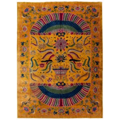 Early 20th Century Antique Art Deco Chinese Rug